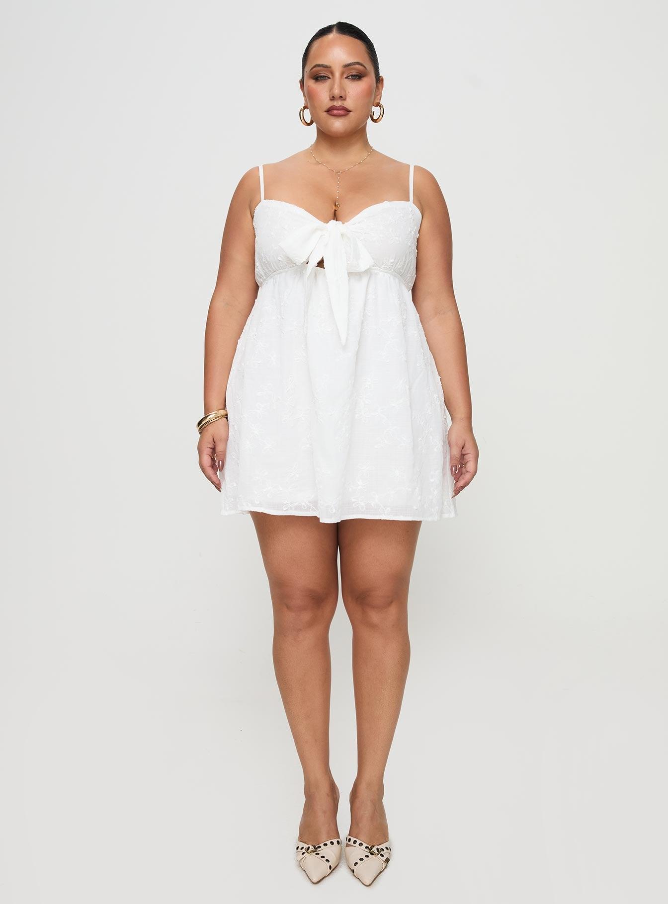 Granno Mini Dress White Curve Product Image