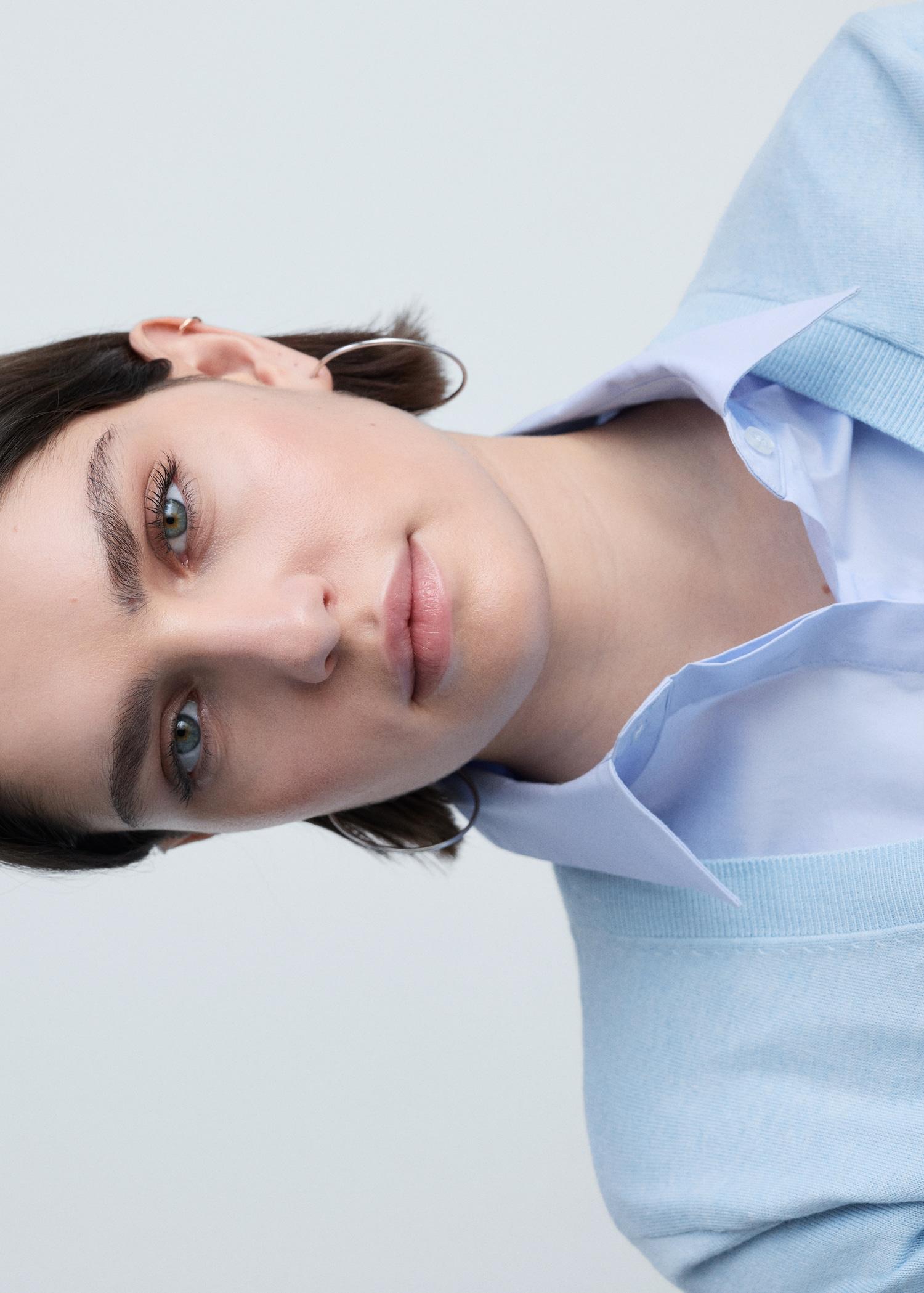 V-neck knit sweater - Women | MANGO USA Product Image