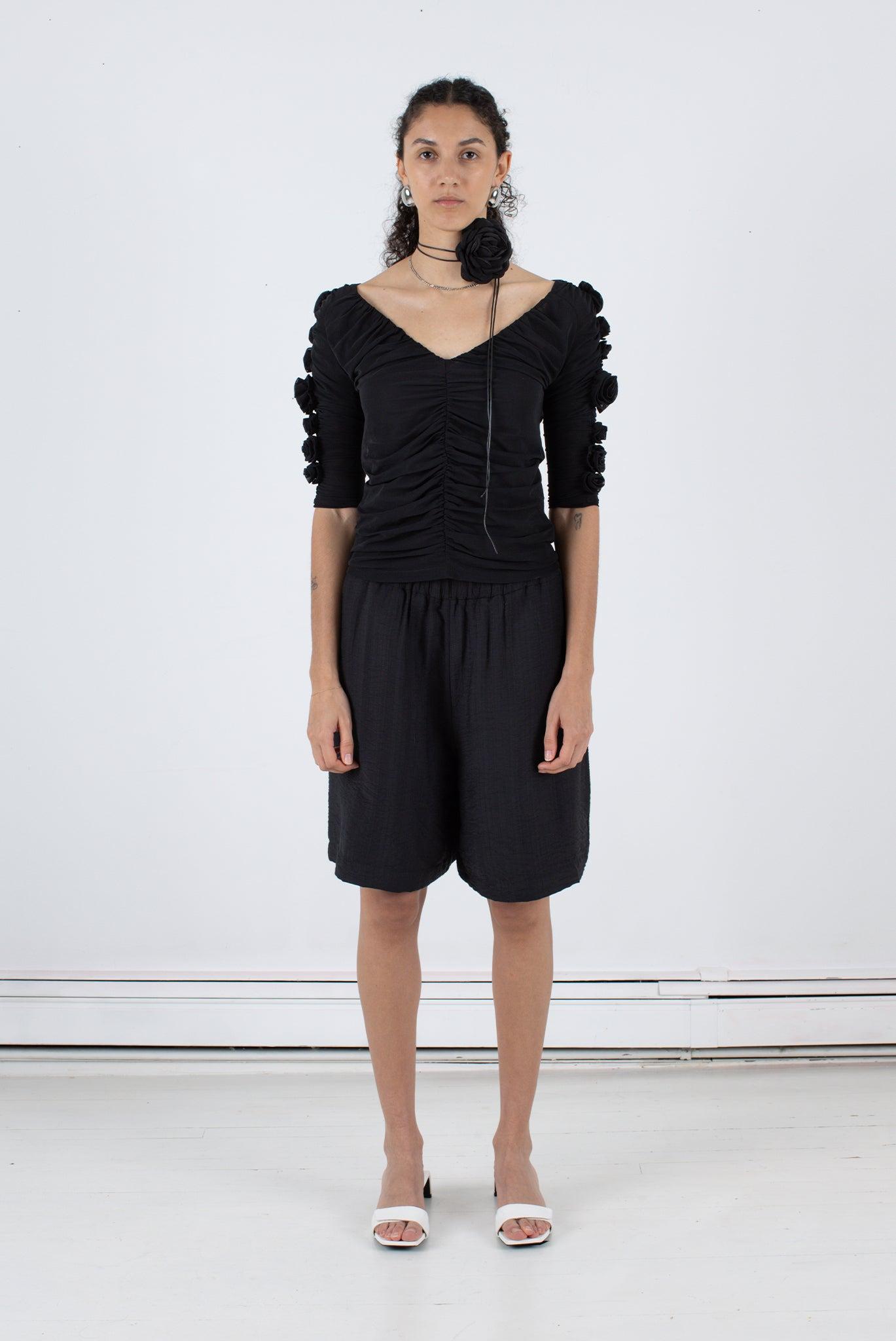 Rose Top - Black Product Image