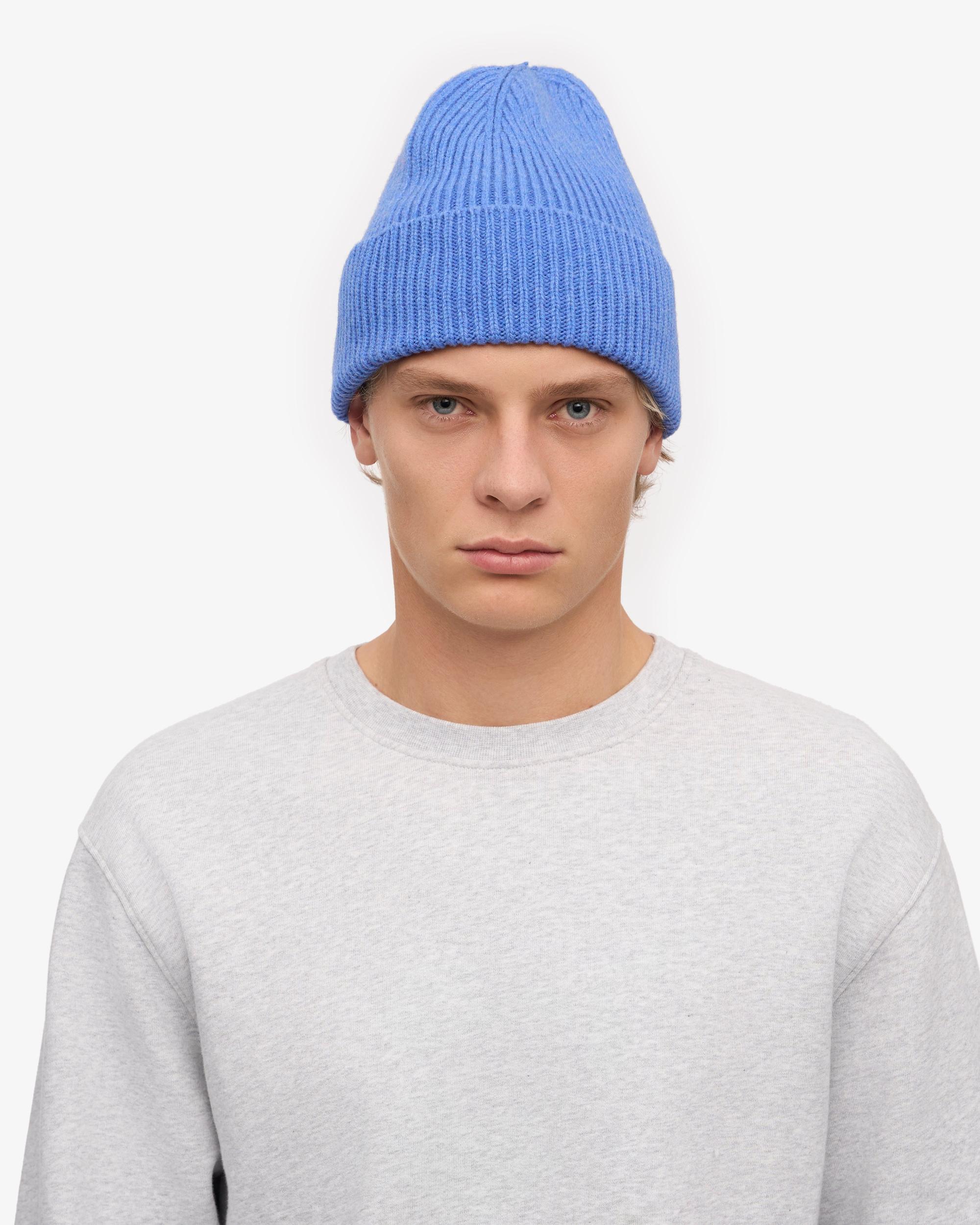 Merino Wool Beanie - Pacific Blue Product Image