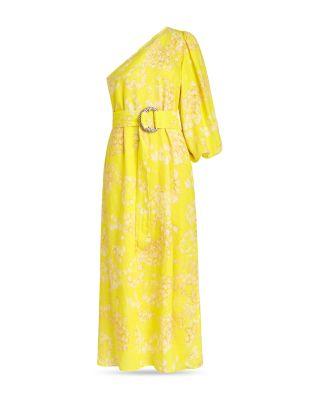 Printed One Shoulder Maxi Dress Product Image