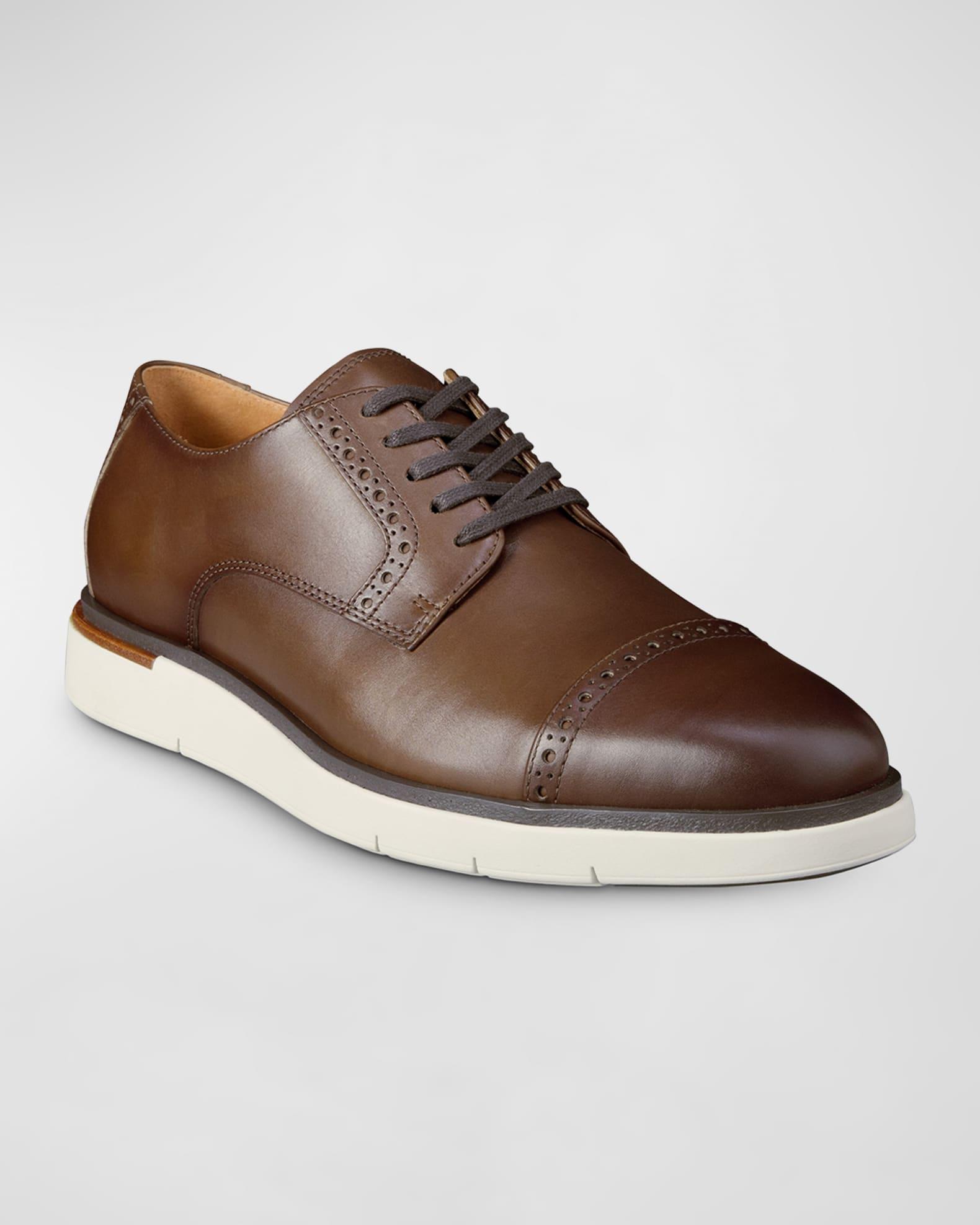 Men's Caleb Leather Cap-Toe Sneakers Product Image