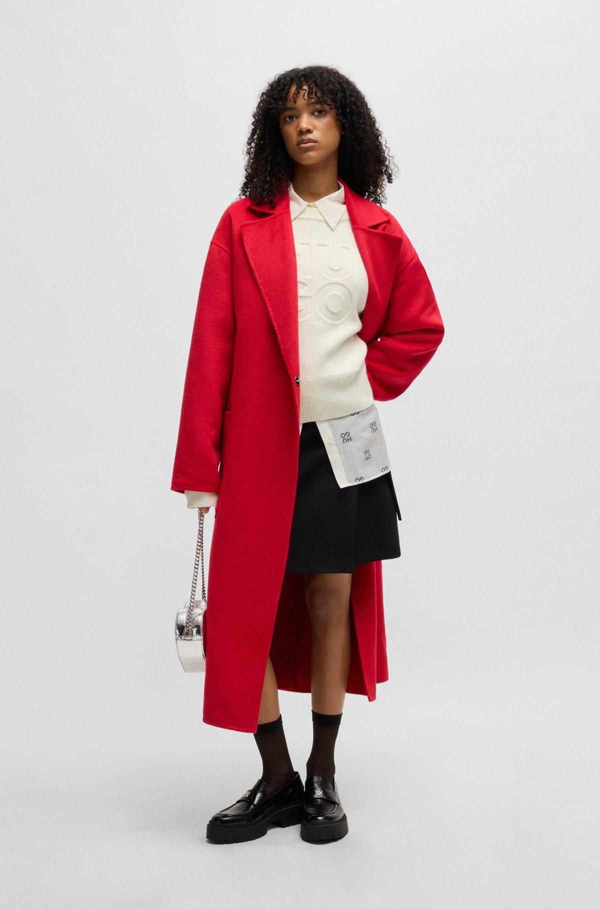 Relaxed-fit sweater with embossed logo Product Image