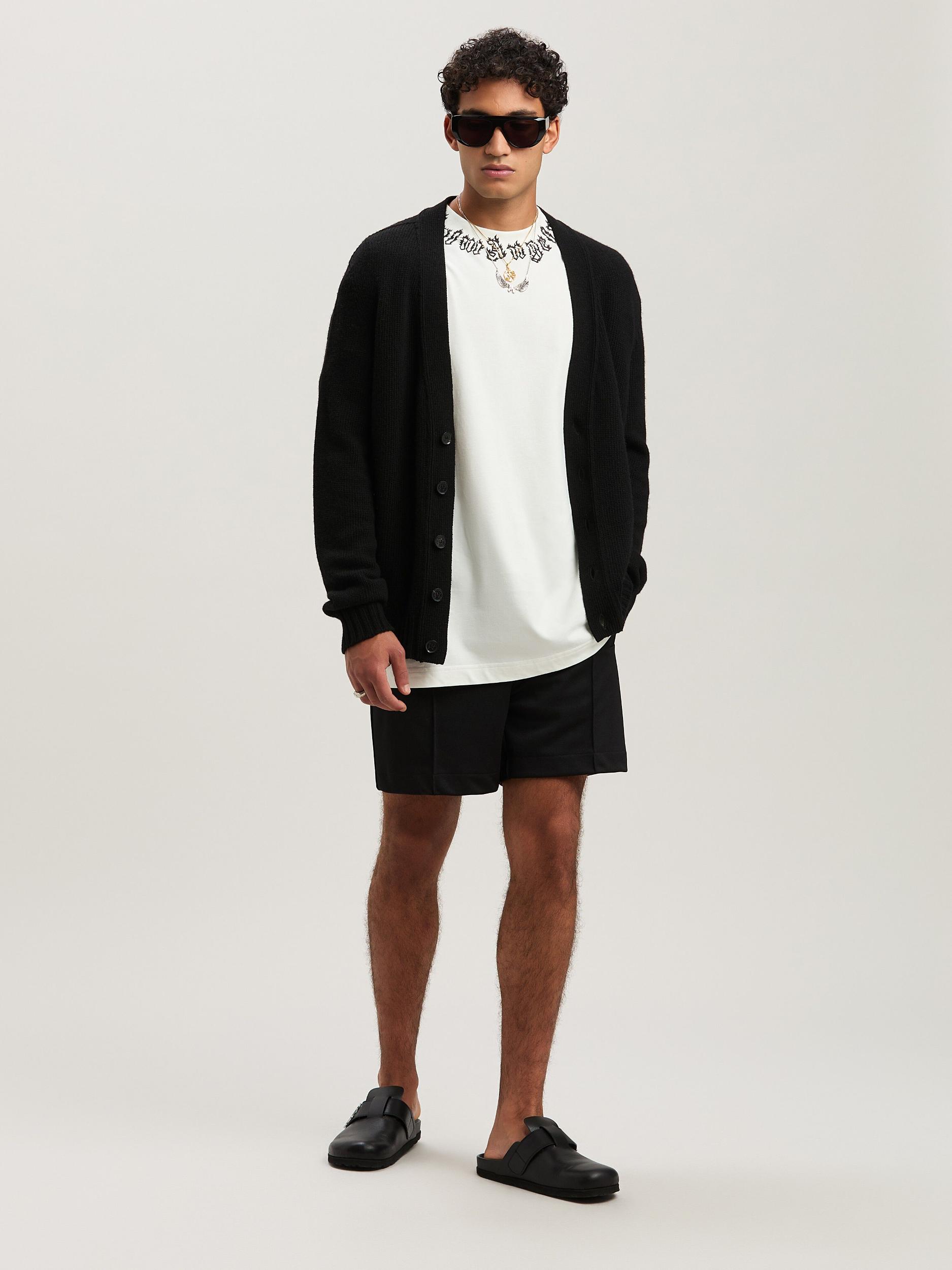 Curved Logo knit cardigan Product Image