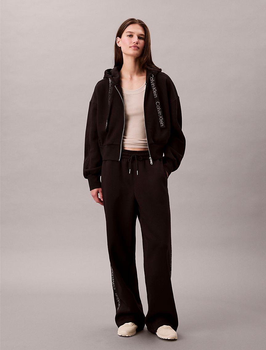 Logo Tape Zip Relaxed Hoodie  Product Image