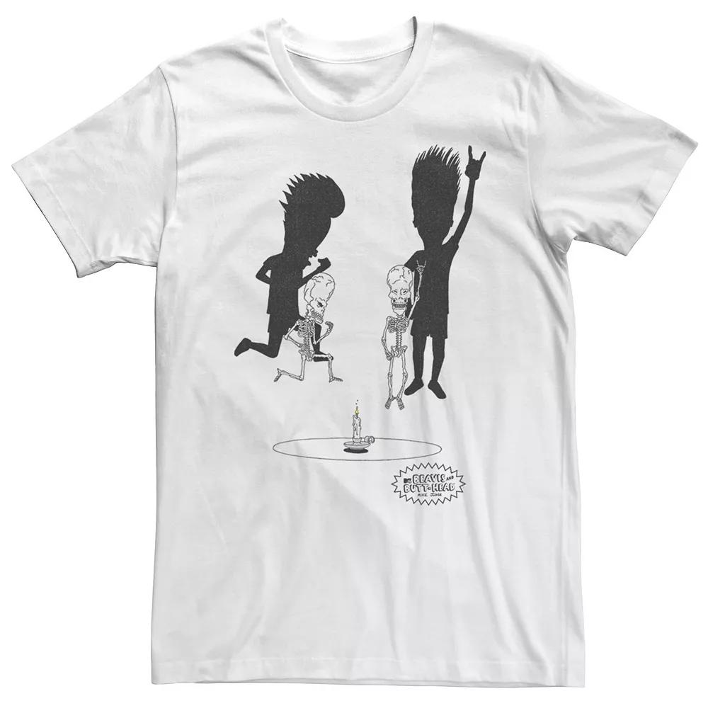 Men's Beavis And Butthead Skeleton Rock Out Short Sleeve Tee,  Product Image