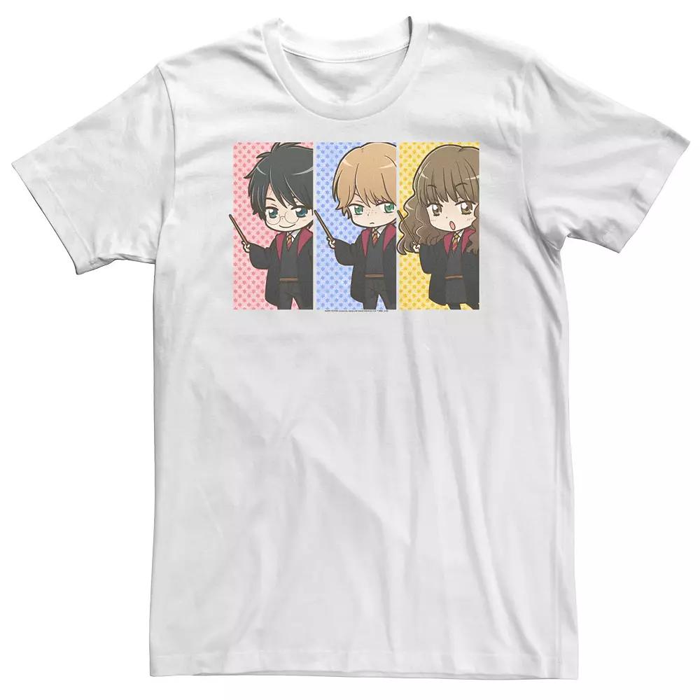 Big & Tall Harry Potter Hermione Granger Ron Weasley Anime Panel Tee, Men's,  Product Image