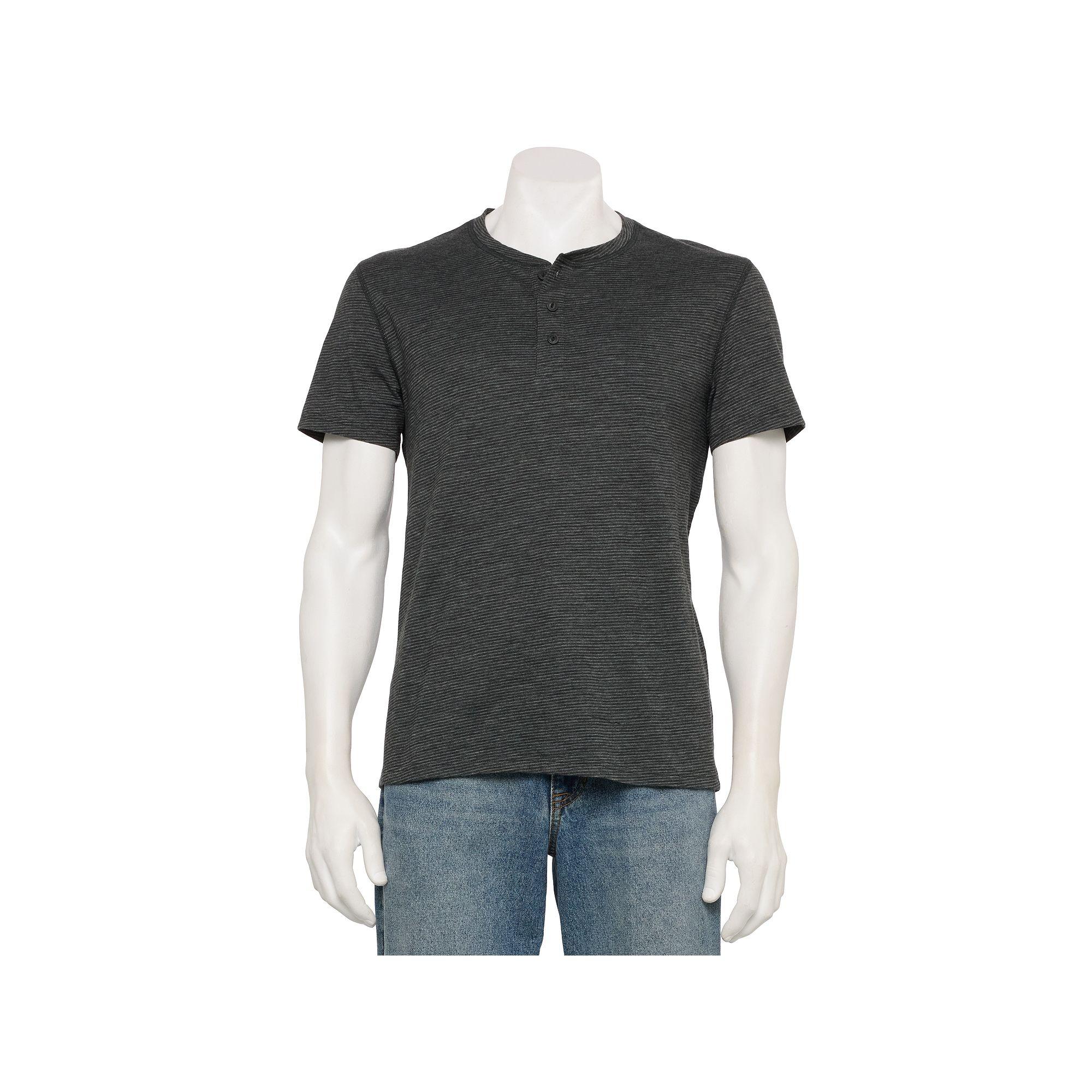 Men's Sonoma Goods For Life® Adaptive Essential Short Sleeve Henley,  Product Image