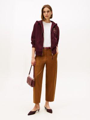 Gold Crest Logo Zip Hoodie Product Image