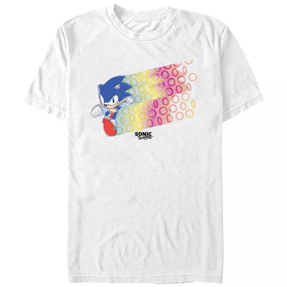 Men's Sonic The Hedgehog Ring Runner Graphic Tee,  Product Image