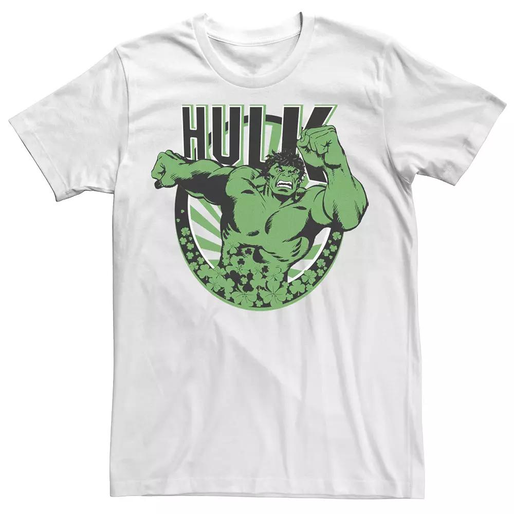 Men's Marvel Hulk St. Patty's Day Circle Logo Tee,  Product Image
