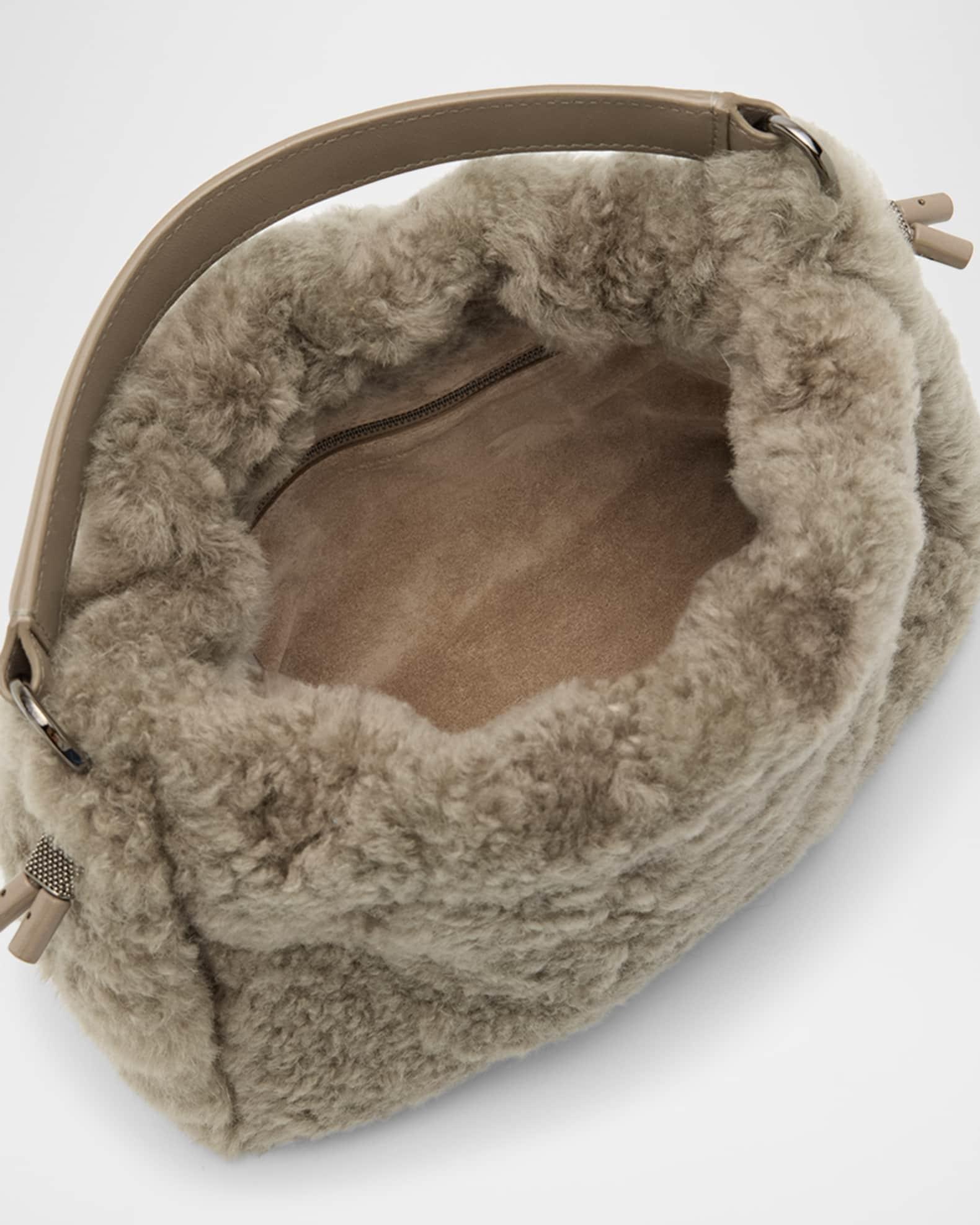 Small Shearling Bucket Bag Product Image
