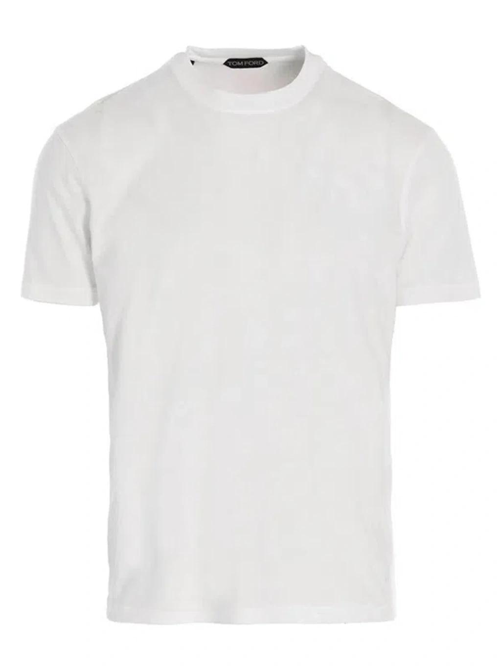 TOM FORD Stretch Cotton & Modal Jersey T-shirt In White Product Image