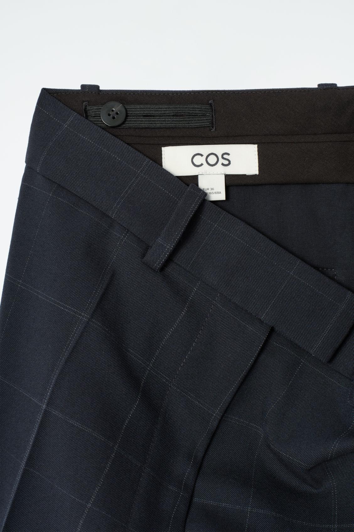 WINDOWPANE-CHECK STRAIGHT-LEG PANTS Product Image