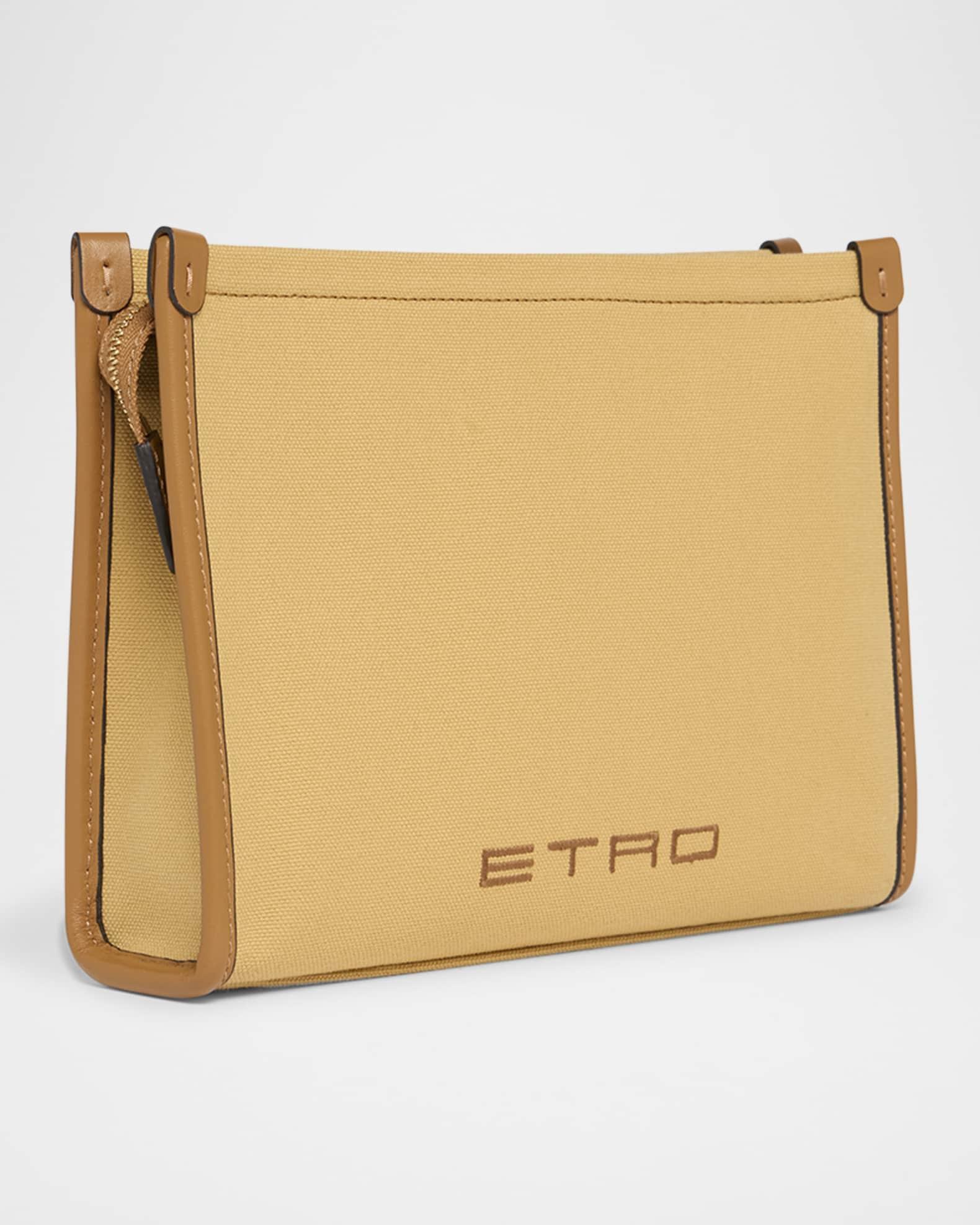 Embroidered Canvas Pouch Bag Product Image