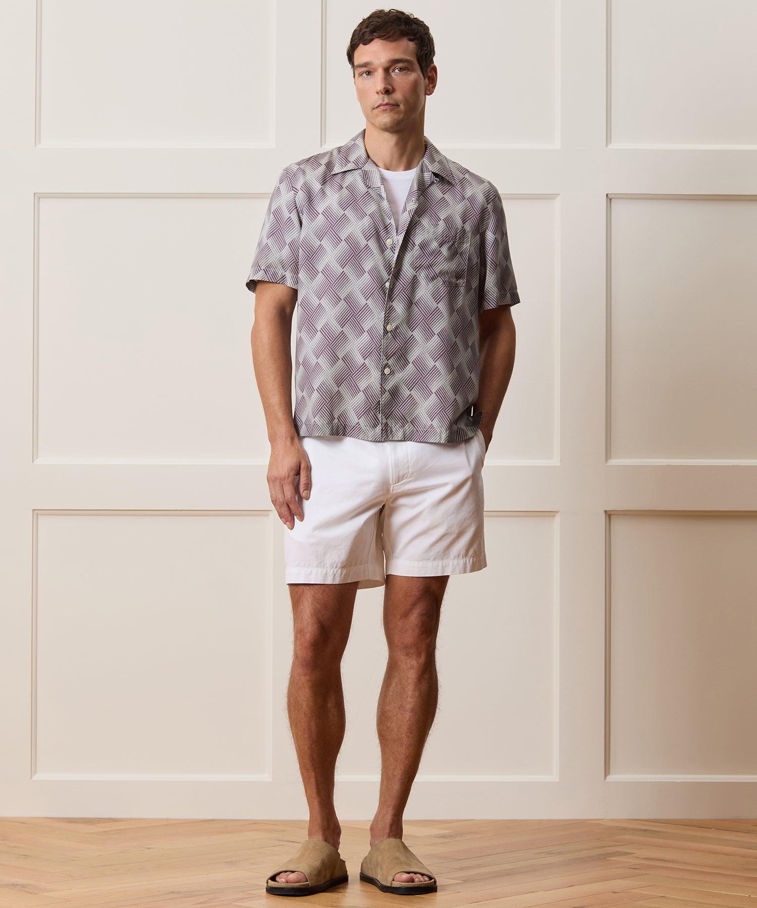 Cropped Rayon Capri Shirt Product Image