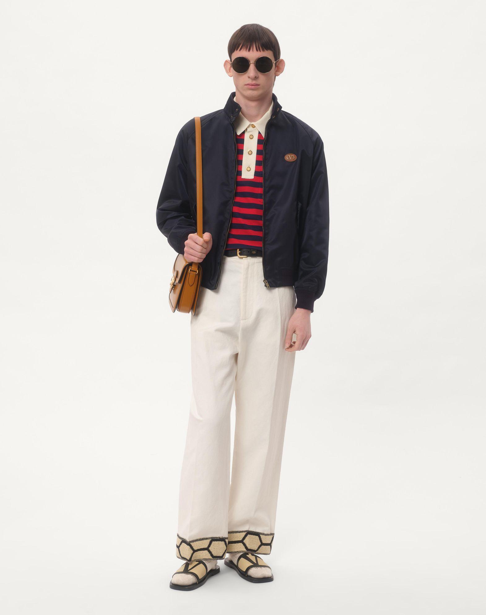 Nylon Blouson With Vlogo Patch Product Image