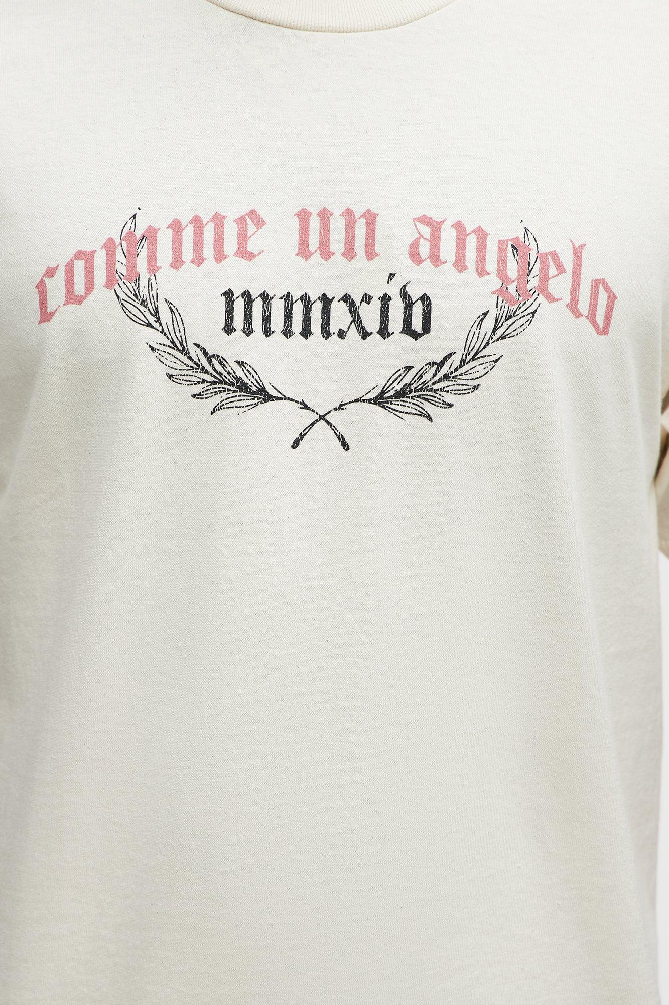 Comme Un Angelo Short Sleeve Tee - Natural Product Image