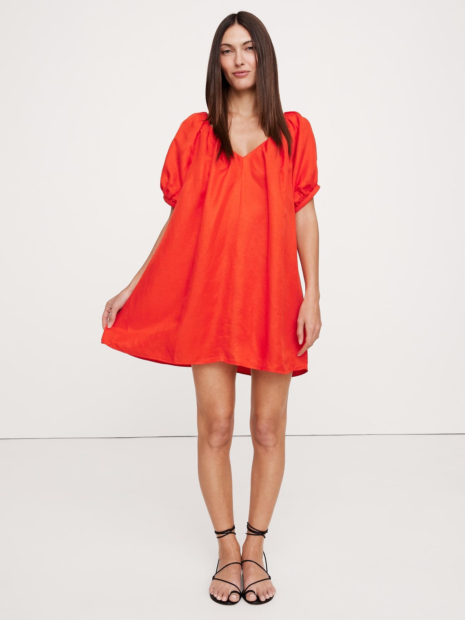 Viscose-Linen Mini Dress Product Image