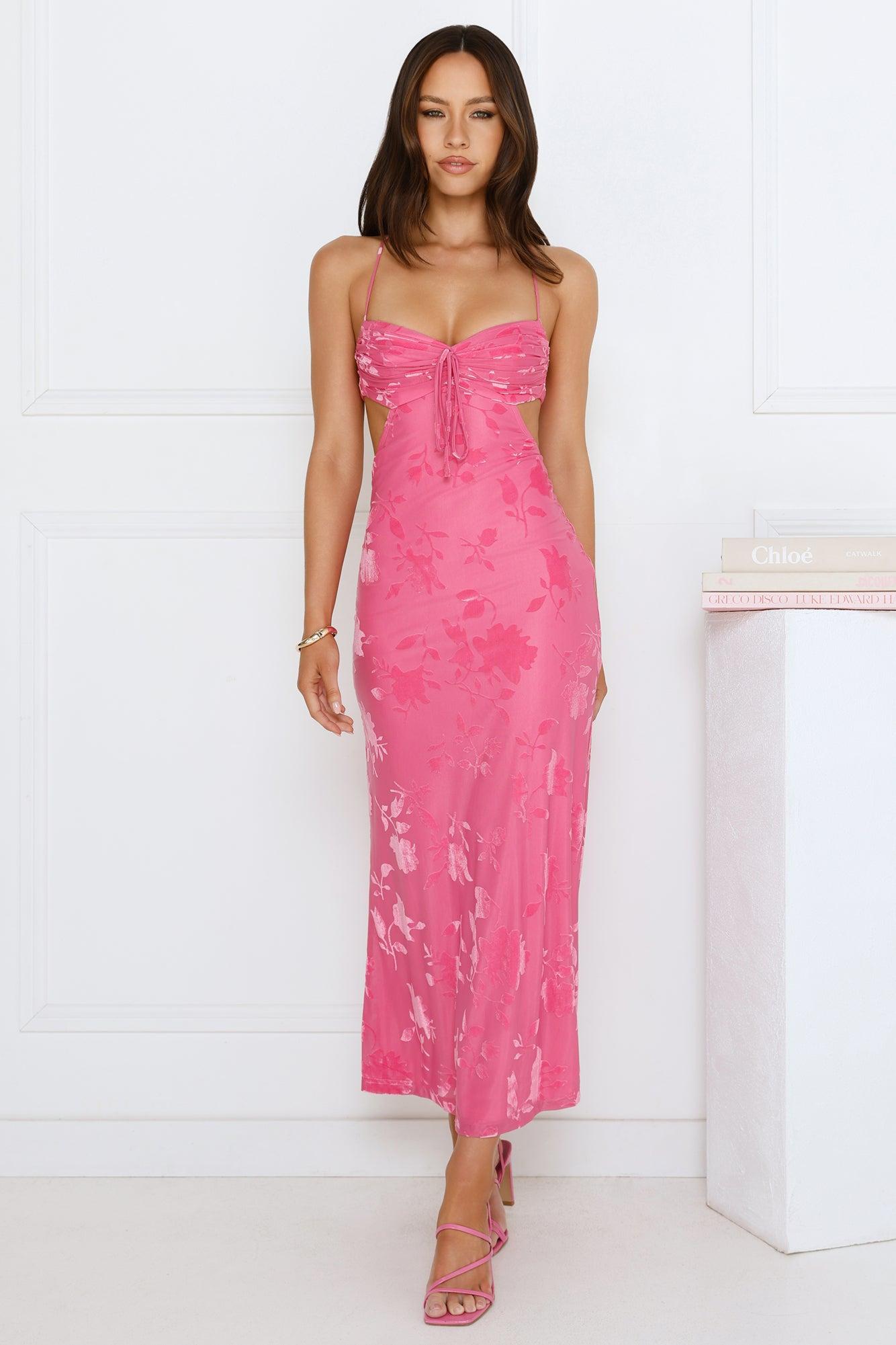 Twirl Into Fun Maxi Dress Pink Product Image