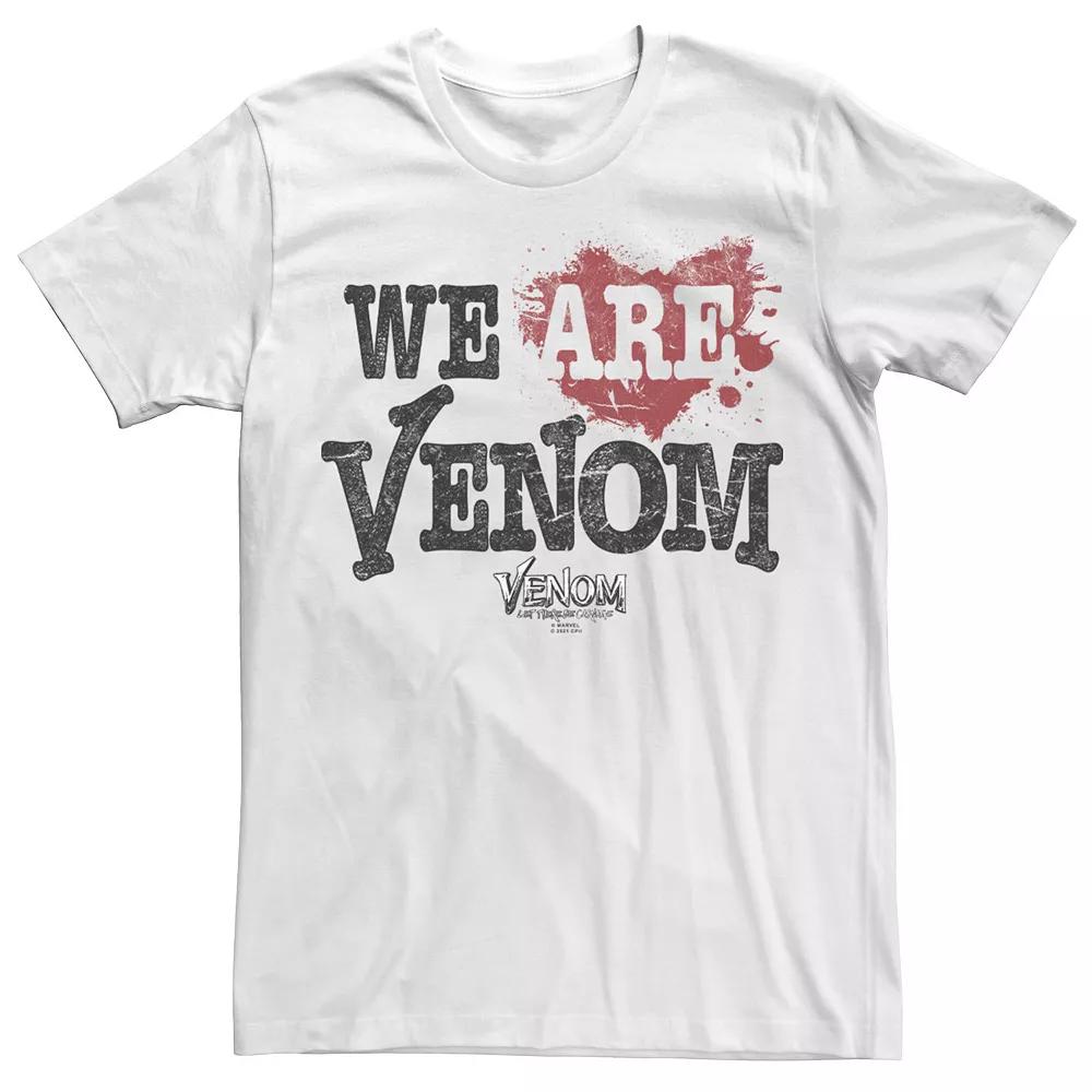 Big & Tall Marvel Venom: Let There Be Carnage We Are Venom Text Tee, Men's,  Product Image