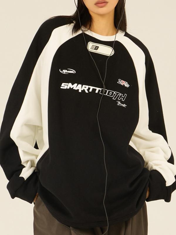 Vintage Print Raglan Sweatshirt Product Image