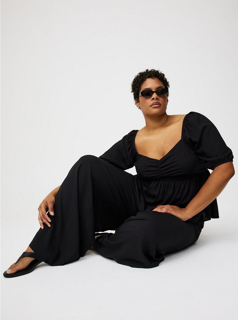 Pull-On Wide Leg Pant Product Image