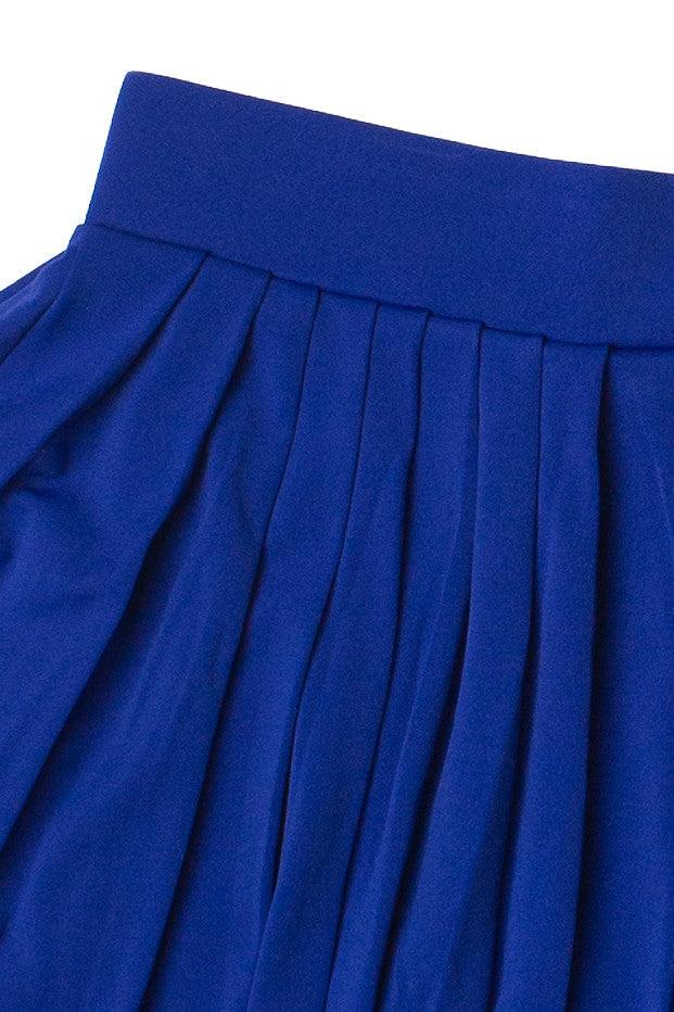 Cobalt Blue Pleated Tennis Skort Product Image