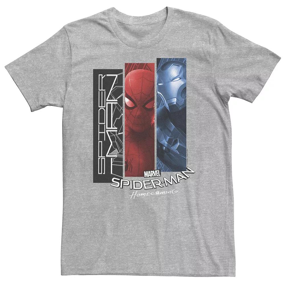 Big & Tall Marvel Spider-Man Homecoming Iron Man Panel Team Up Tee, Men's,  Product Image
