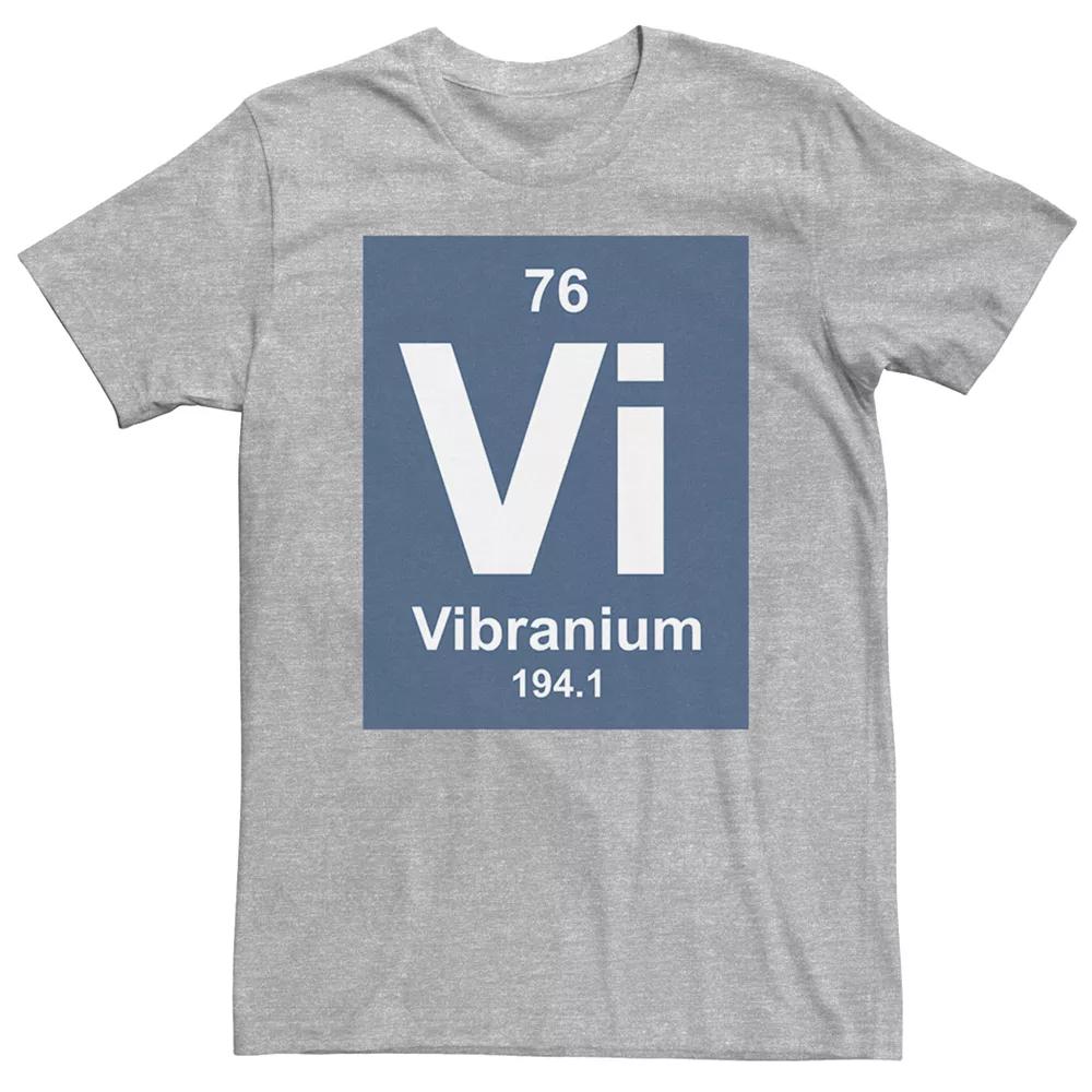 Men's Marvel Vibranium Element Graphic Tee, Size: Medium, Athletic Grey Product Image
