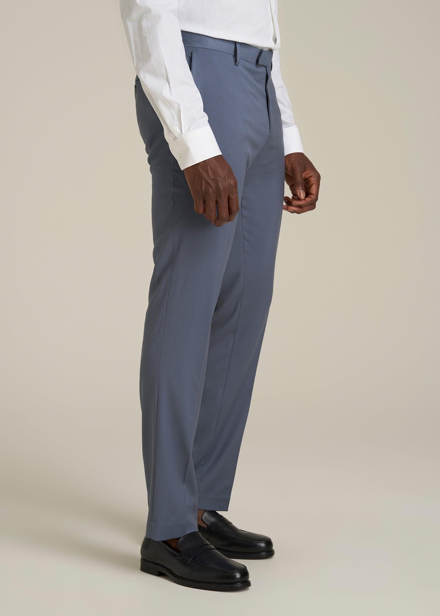 Suit Trousers for Tall Men in Blue Slate Male Product Image