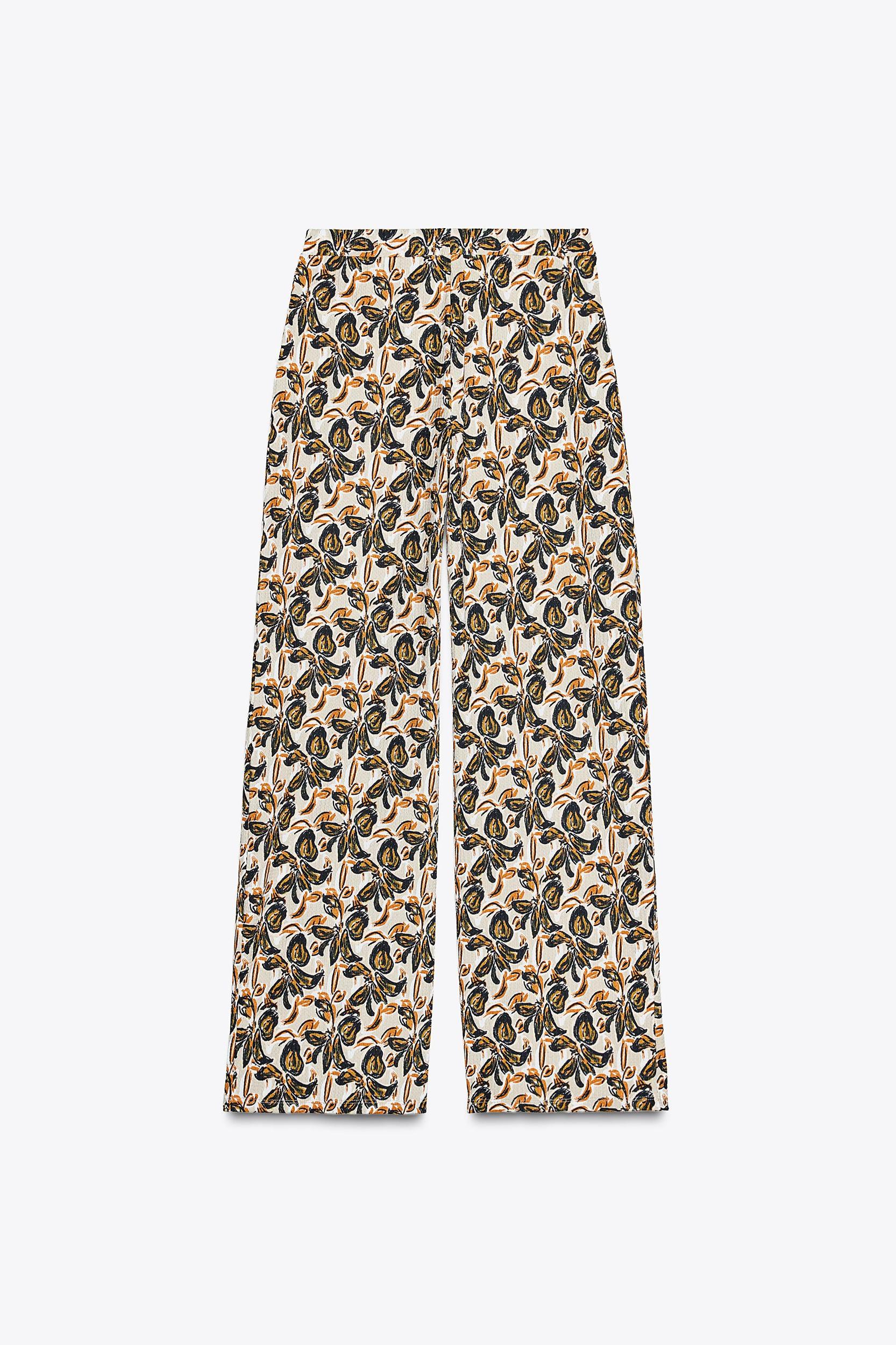 WIDE PRINTED PANTS Product Image