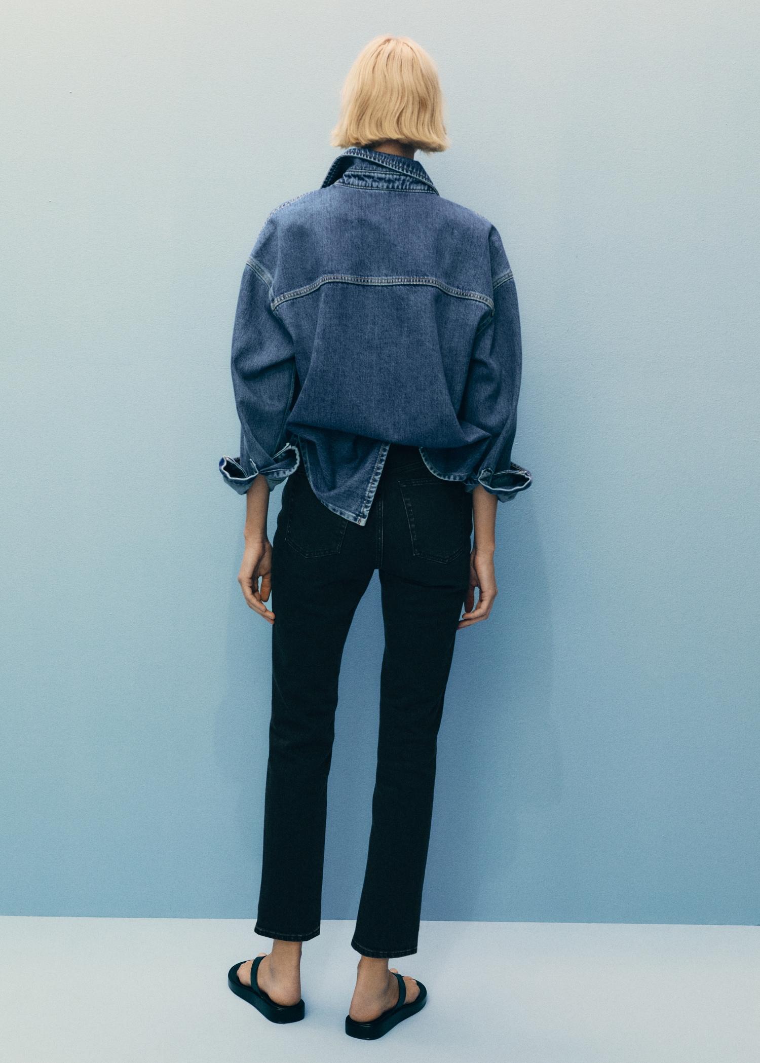 Claudia slim-fit cropped jeans - Women | MANGO USA Product Image