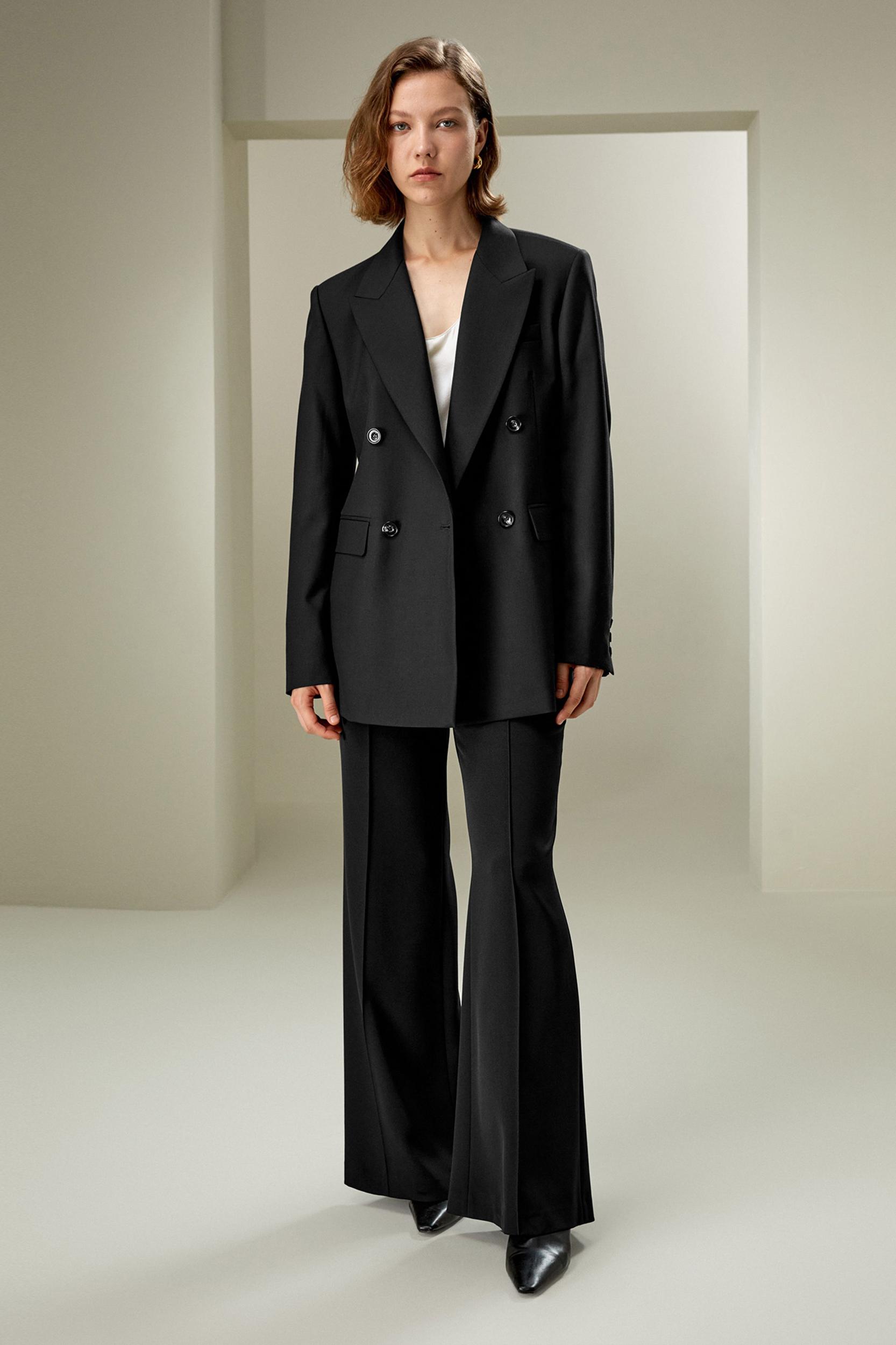 Modern Beauty Silk Wool Blazer Product Image