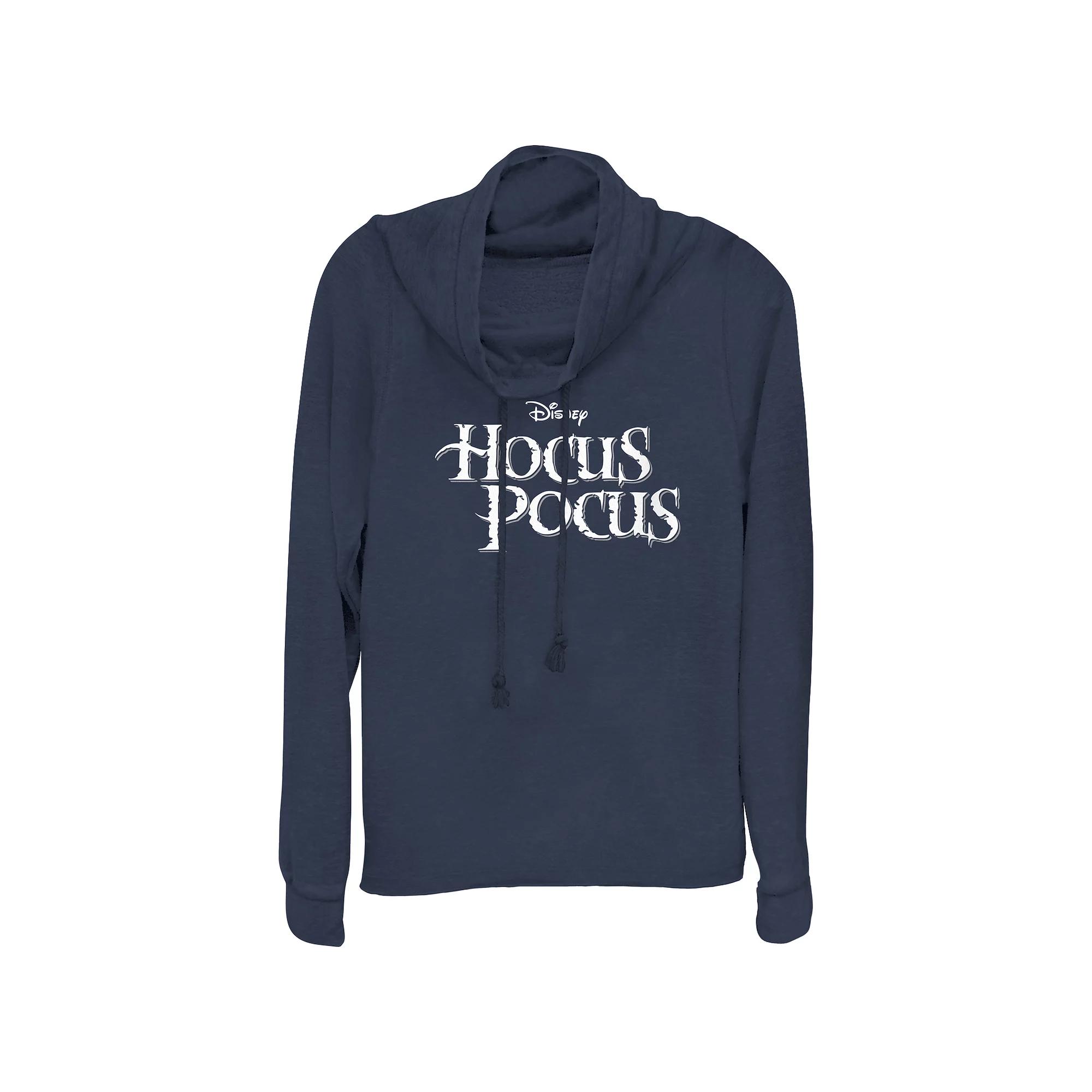 Disney's Hocus Pocus Title Logo Plus Size Cowlneck Graphic Lightweight Long Sleeve, Women's, Size: 2XL, Blue Product Image