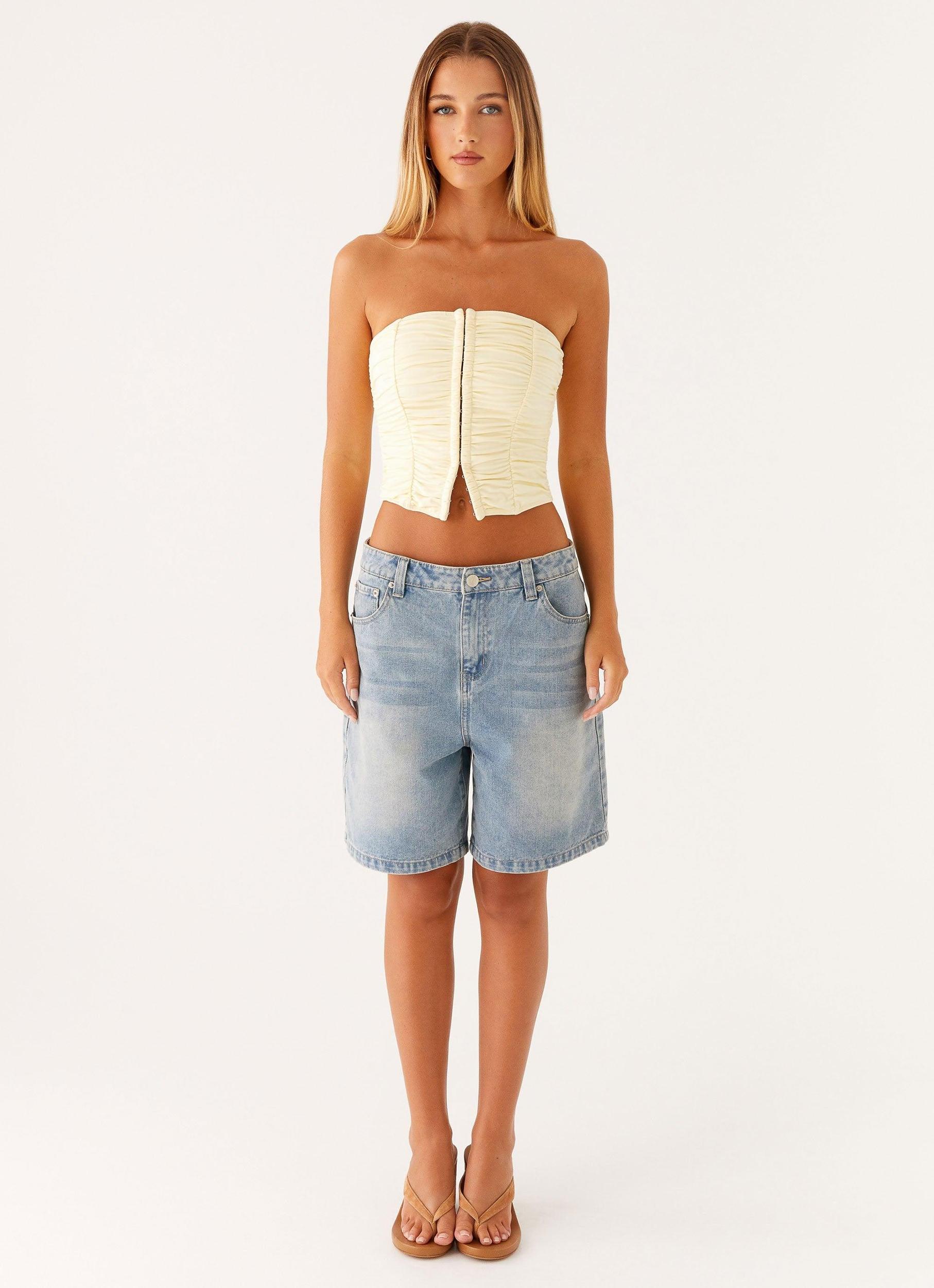 Christy Tube Top - Ivory Product Image