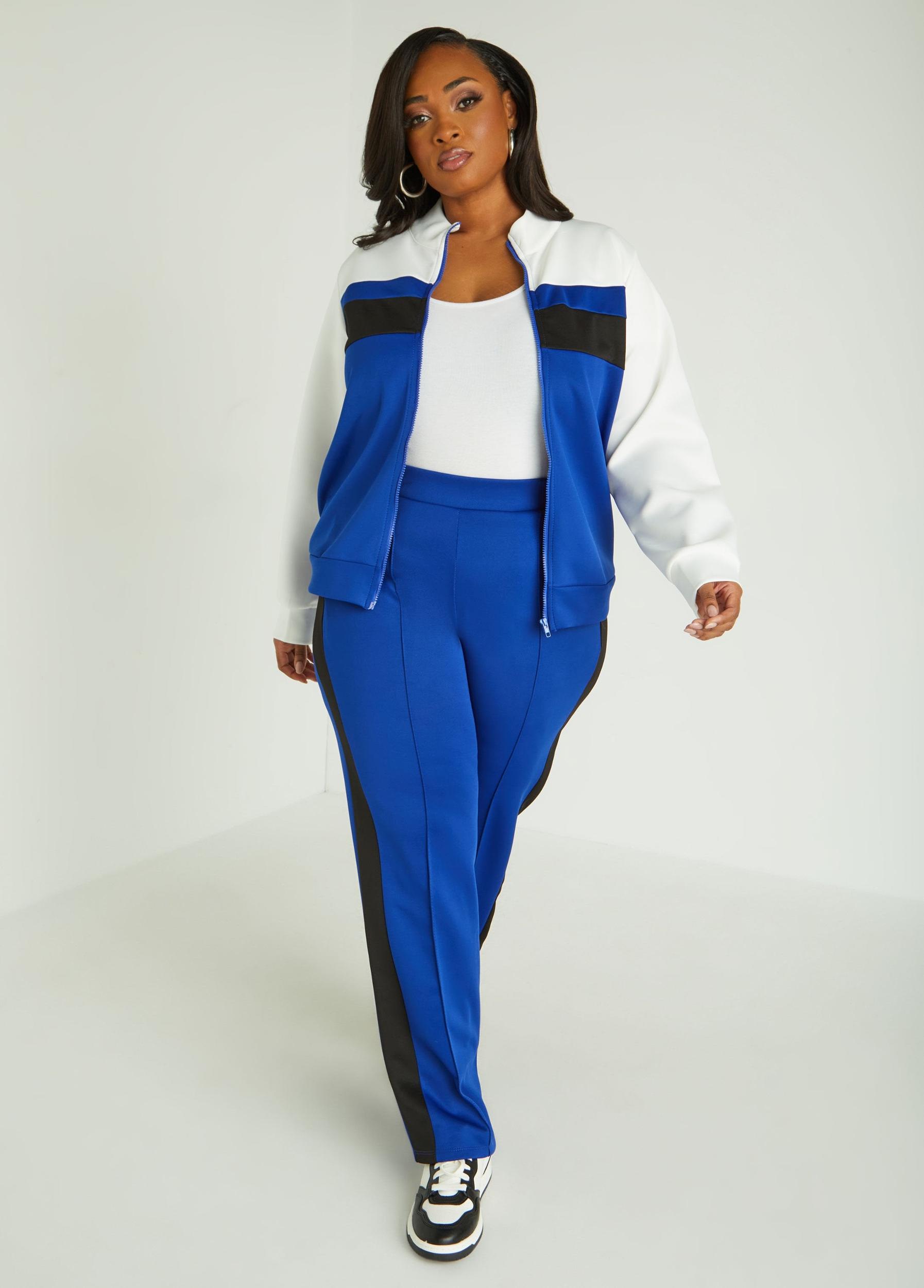 Seamed Striped Track Pants Product Image