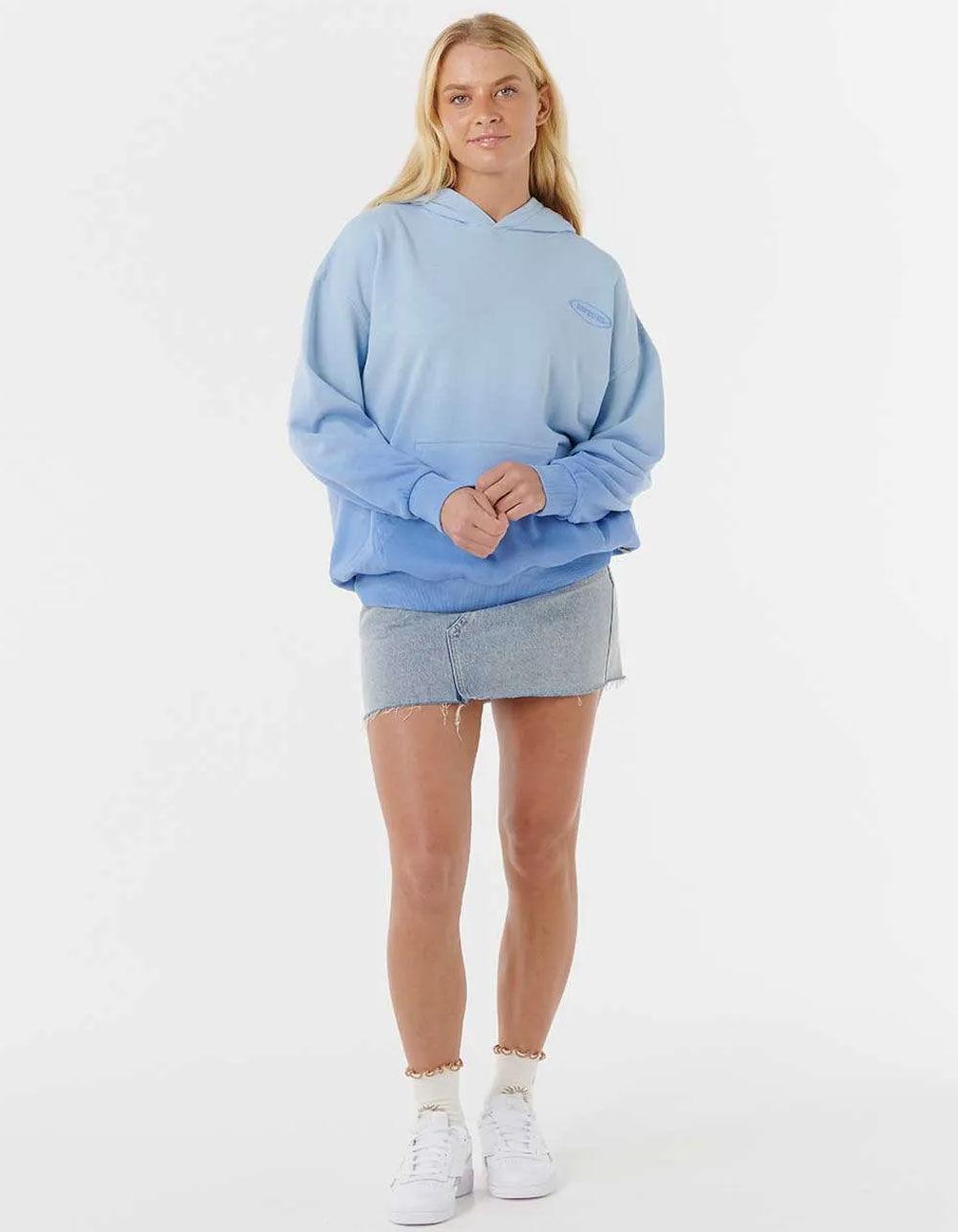 RIP CURL Pacific Rider Womens Oversized Hoodie - BLUE Product Image