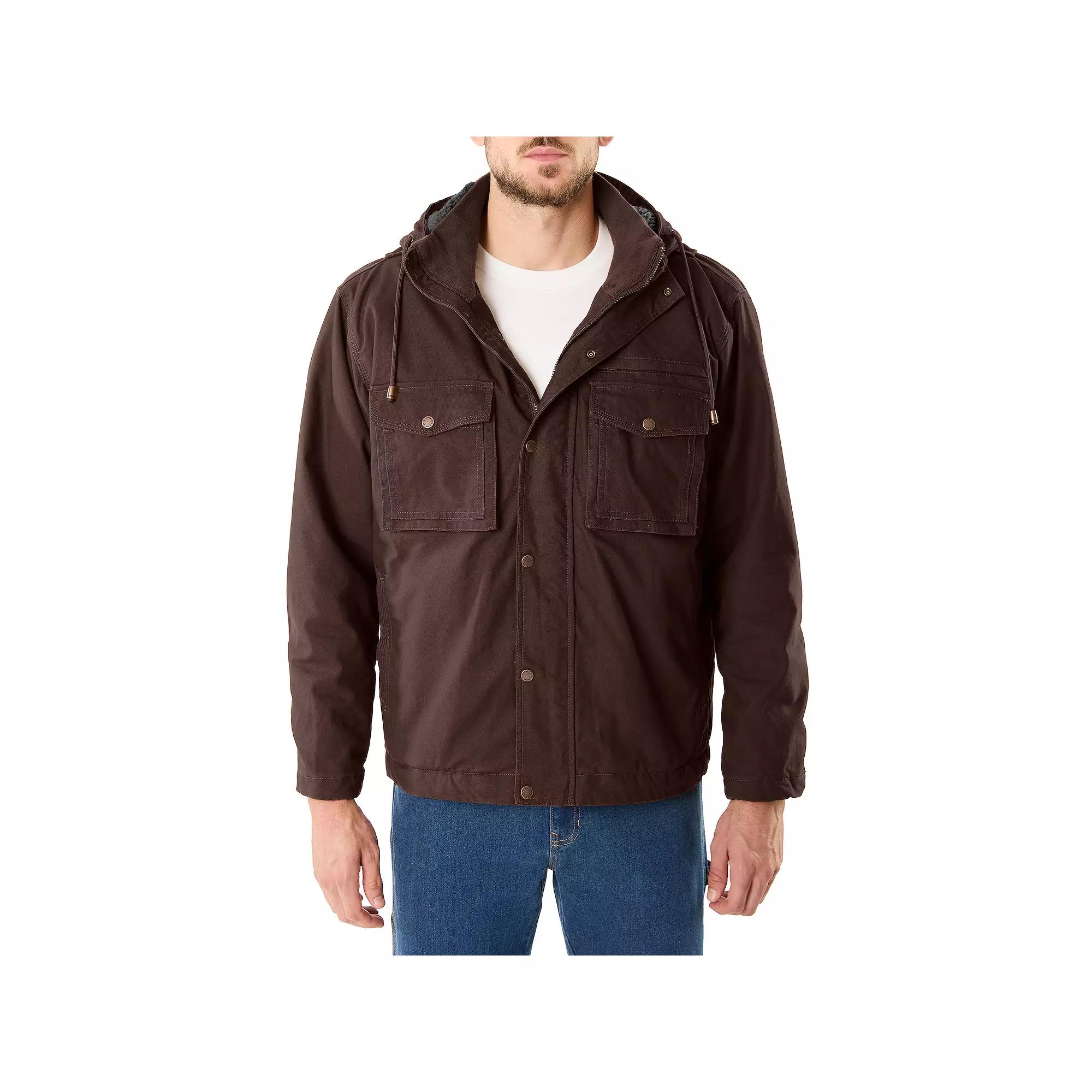 Smith's Workwear Sherpa-Lined Duck Canvas Hooded Work Jacket, Men's,  Product Image