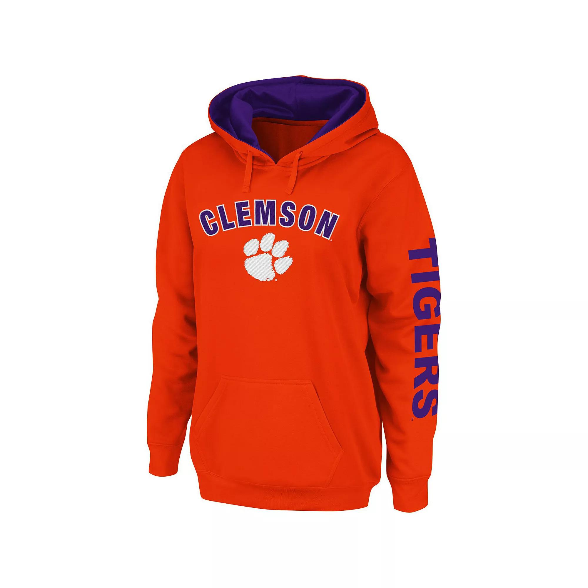 Women's Colosseum Orange Clemson Tigers Loud and Proud Pullover Hoodie,  Product Image