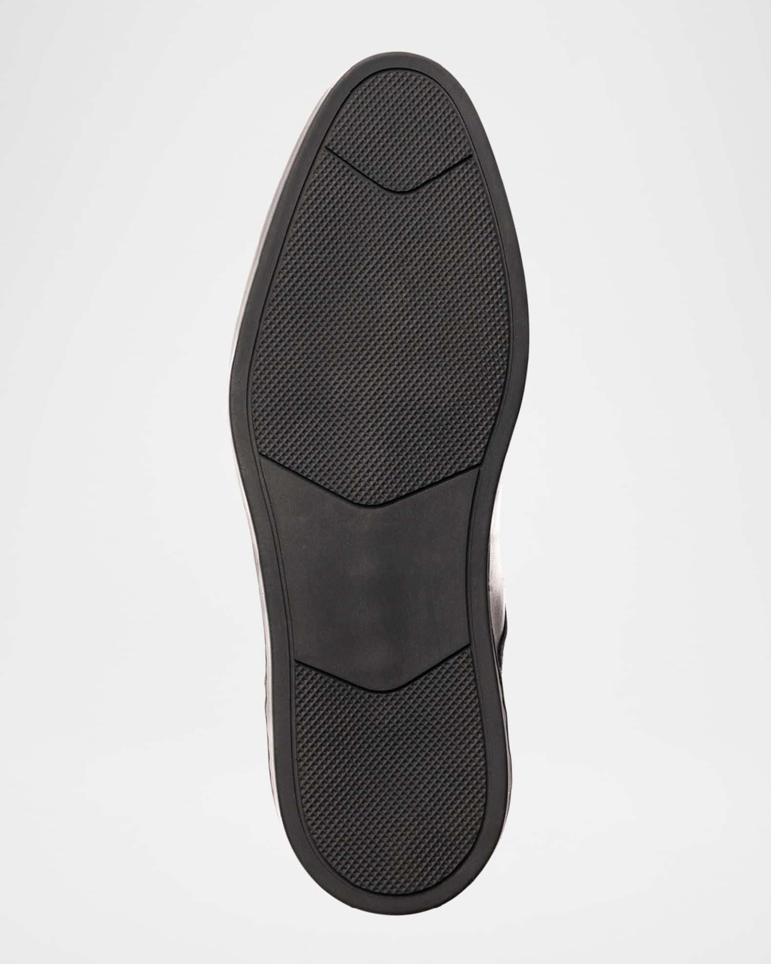 Men's Prato Leather Rubber-Sole Derby Shoes Product Image