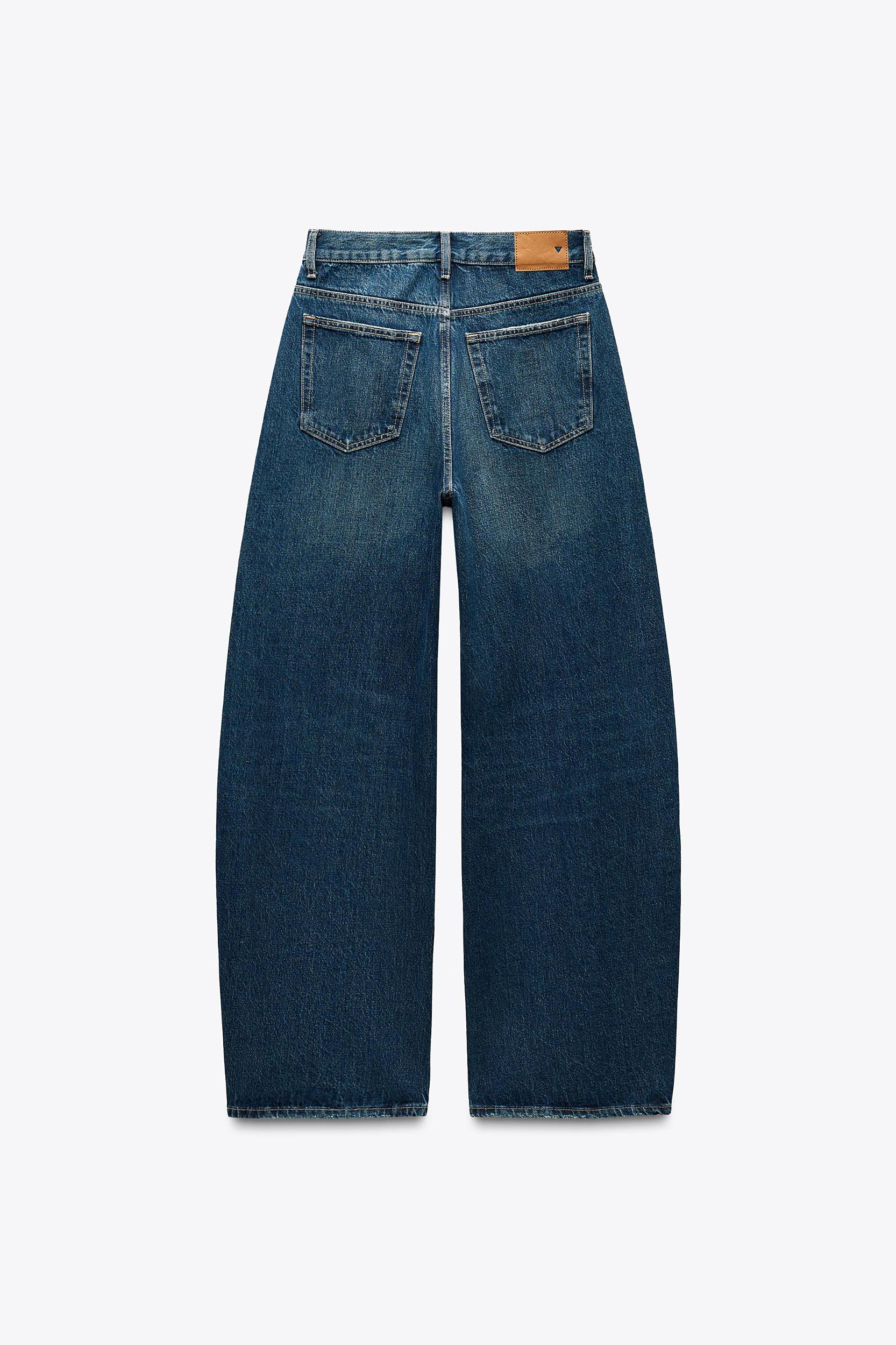 TRF MID-RISE CROSSED WAIST BAGGY JEANS Product Image