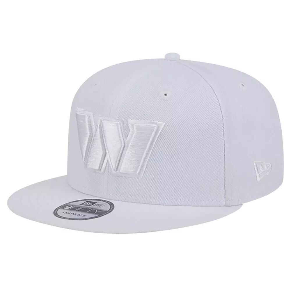 Men's New Era Washington Commanders Main White on White 9FIFTY Snapback Hat, Wft White Product Image