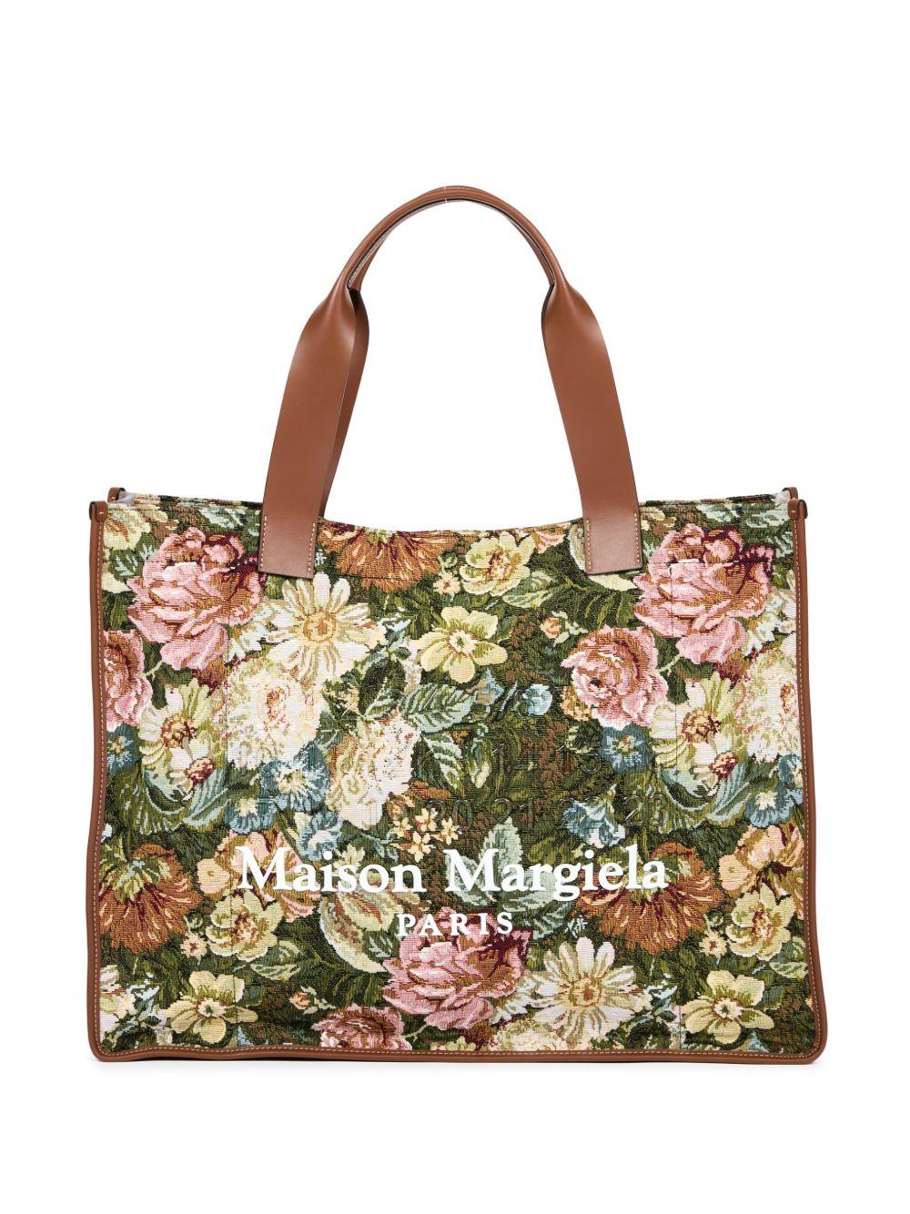 large floral-print tote bag Product Image