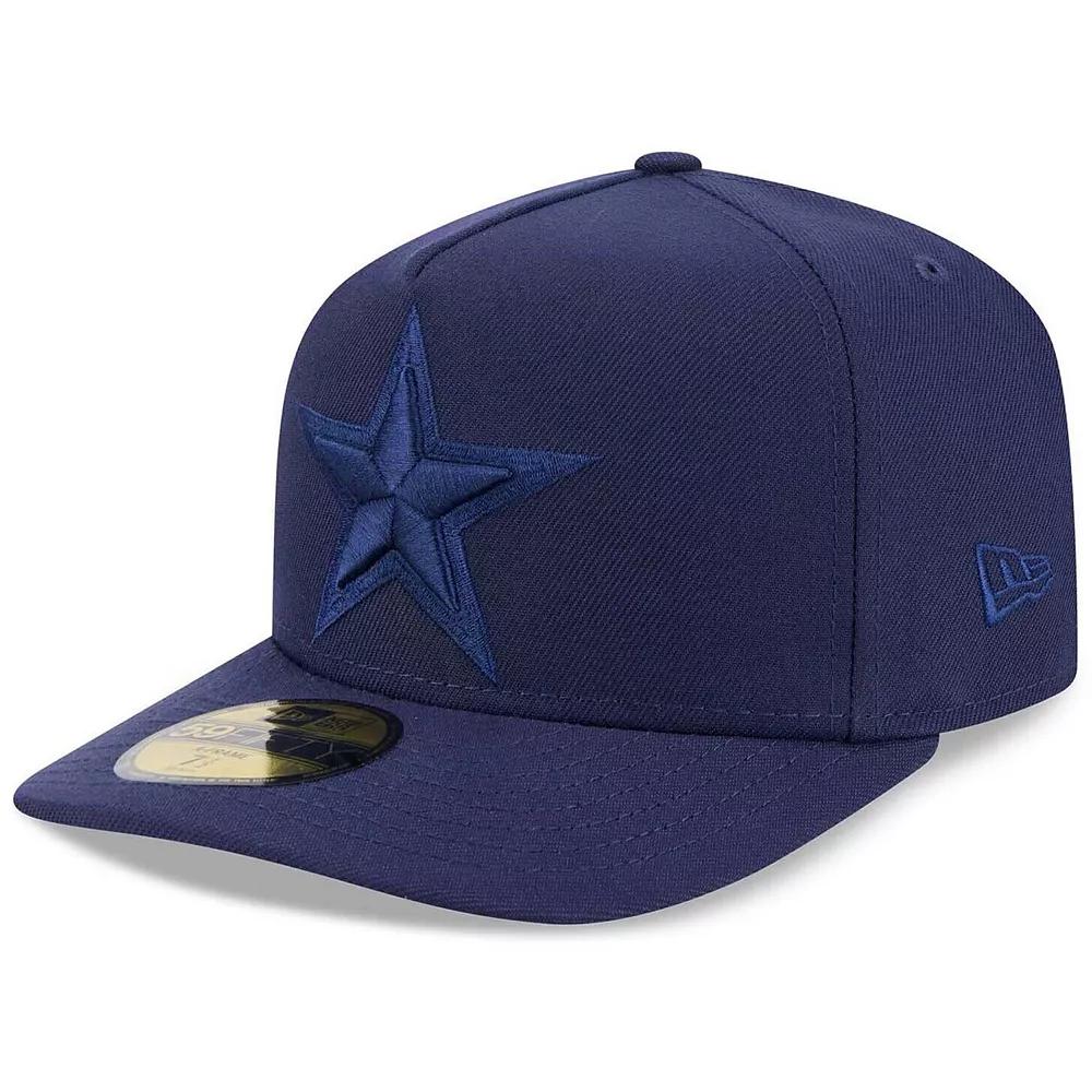 Men's New Era Navy Dallas Cowboys Color Pack A-Frame 59FIFTY Fitted Hat,  Product Image