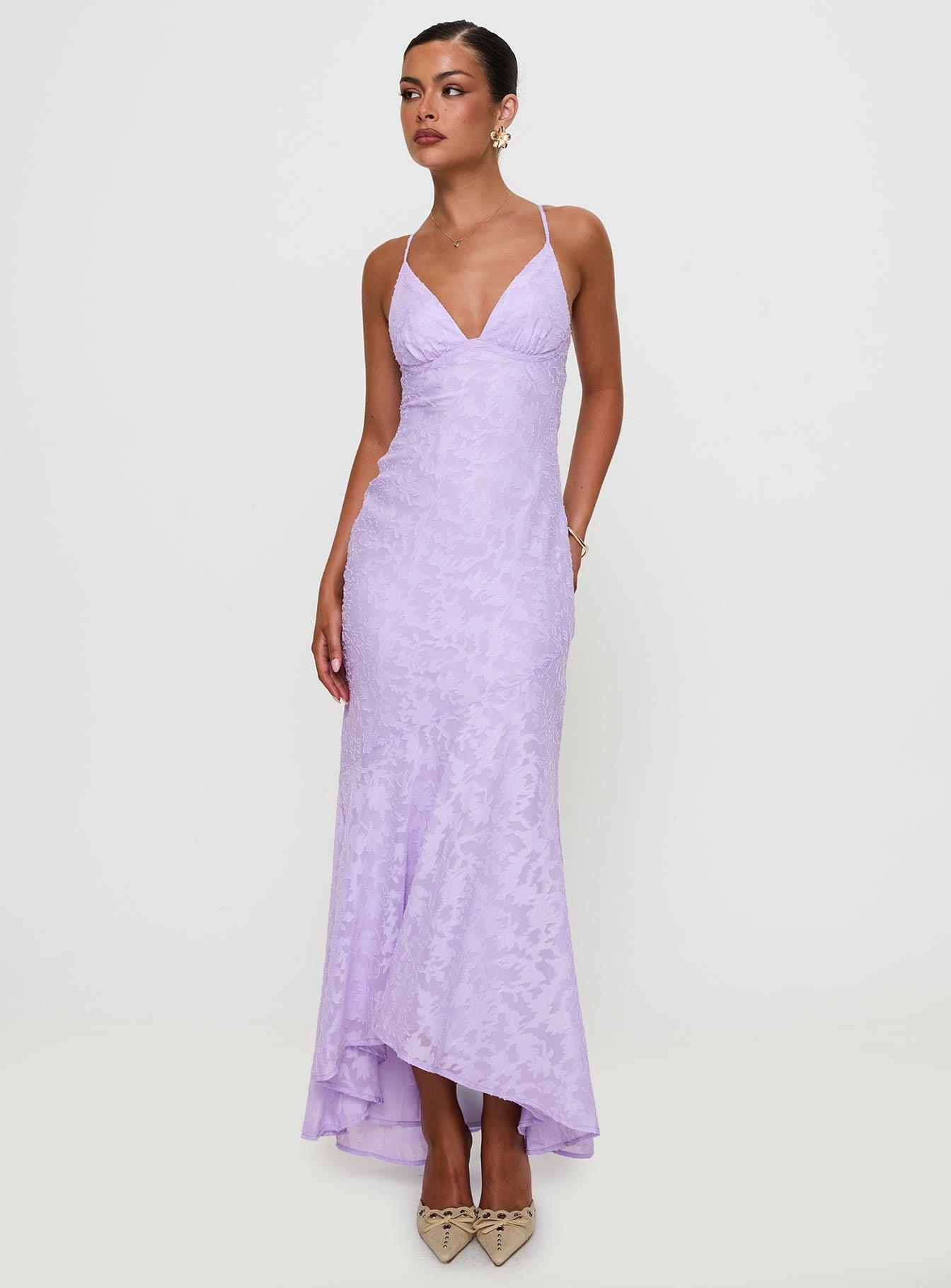 Cyrene Maxi Dress Lilac Product Image