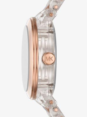 Runway Pavé Rose Gold-Tone and Acetate Watch Product Image