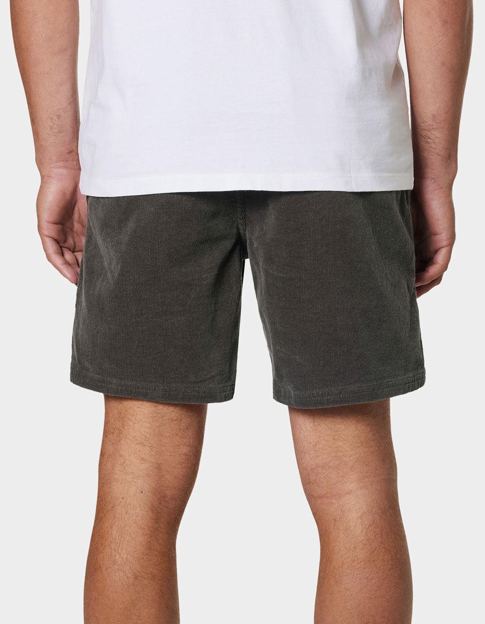 KATIN Cord Local Mens Shorts - WASHED BLACK Product Image