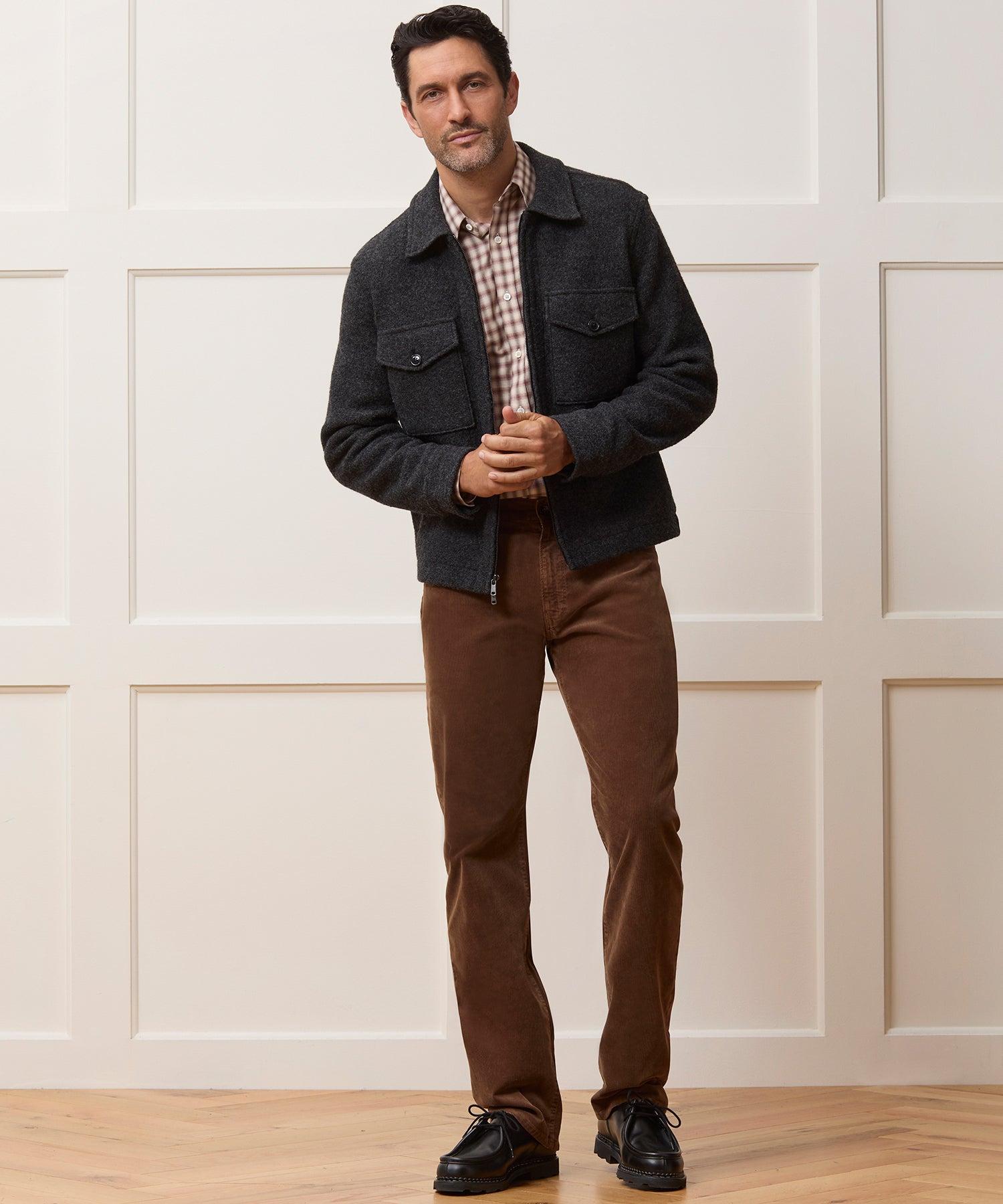 Italian Boiled Wool Full-Zip CPO Jacket Product Image