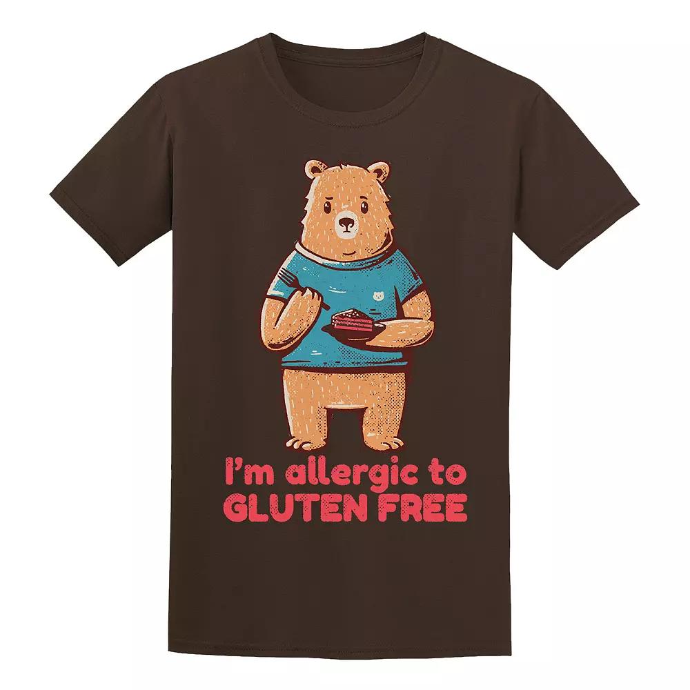 Men's COLAB89 by Threadless I'm Allergic Tee, Size: Small, Dark Brown Product Image